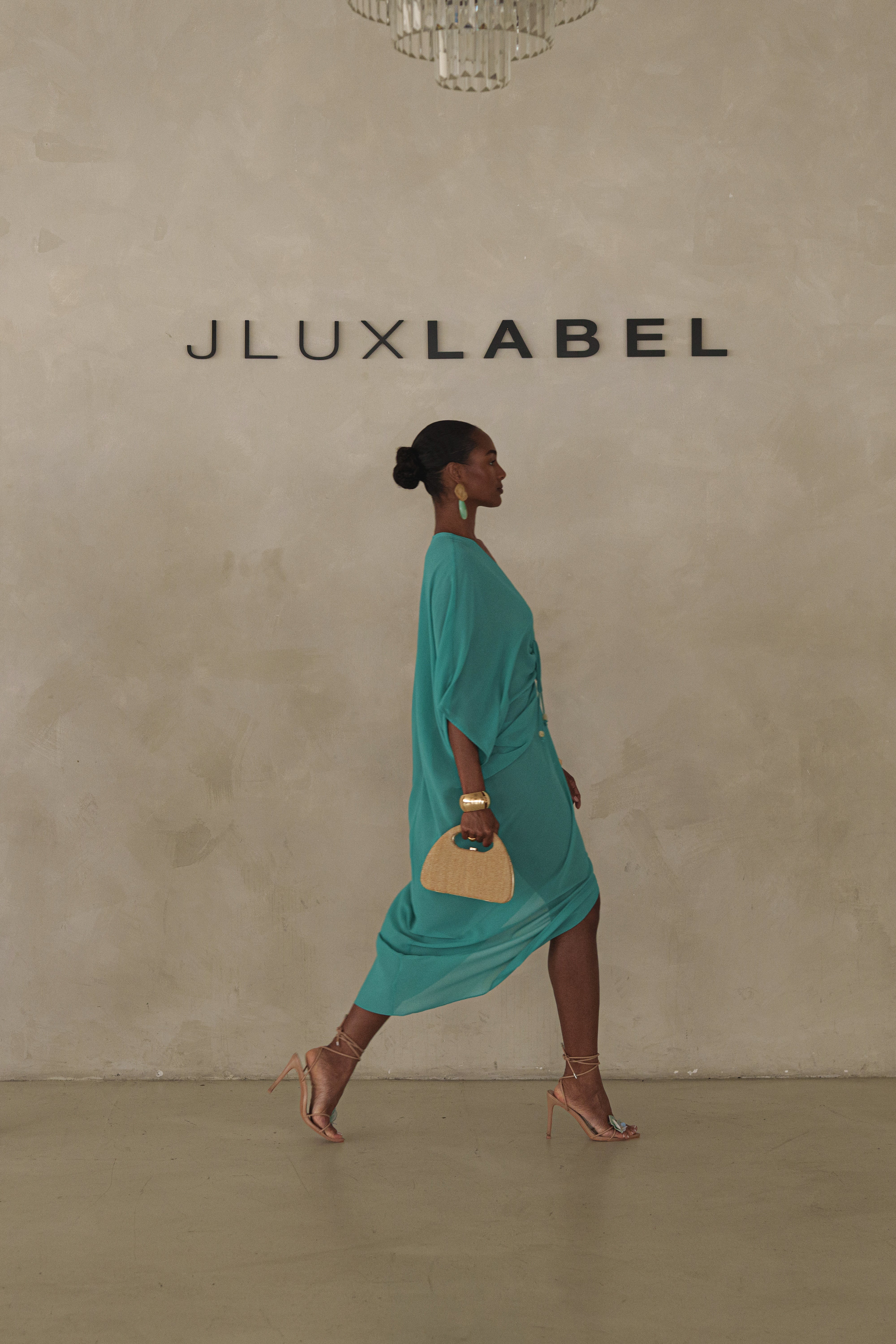 Teal Longer Days Cover Up Dress - JLUXLABEL