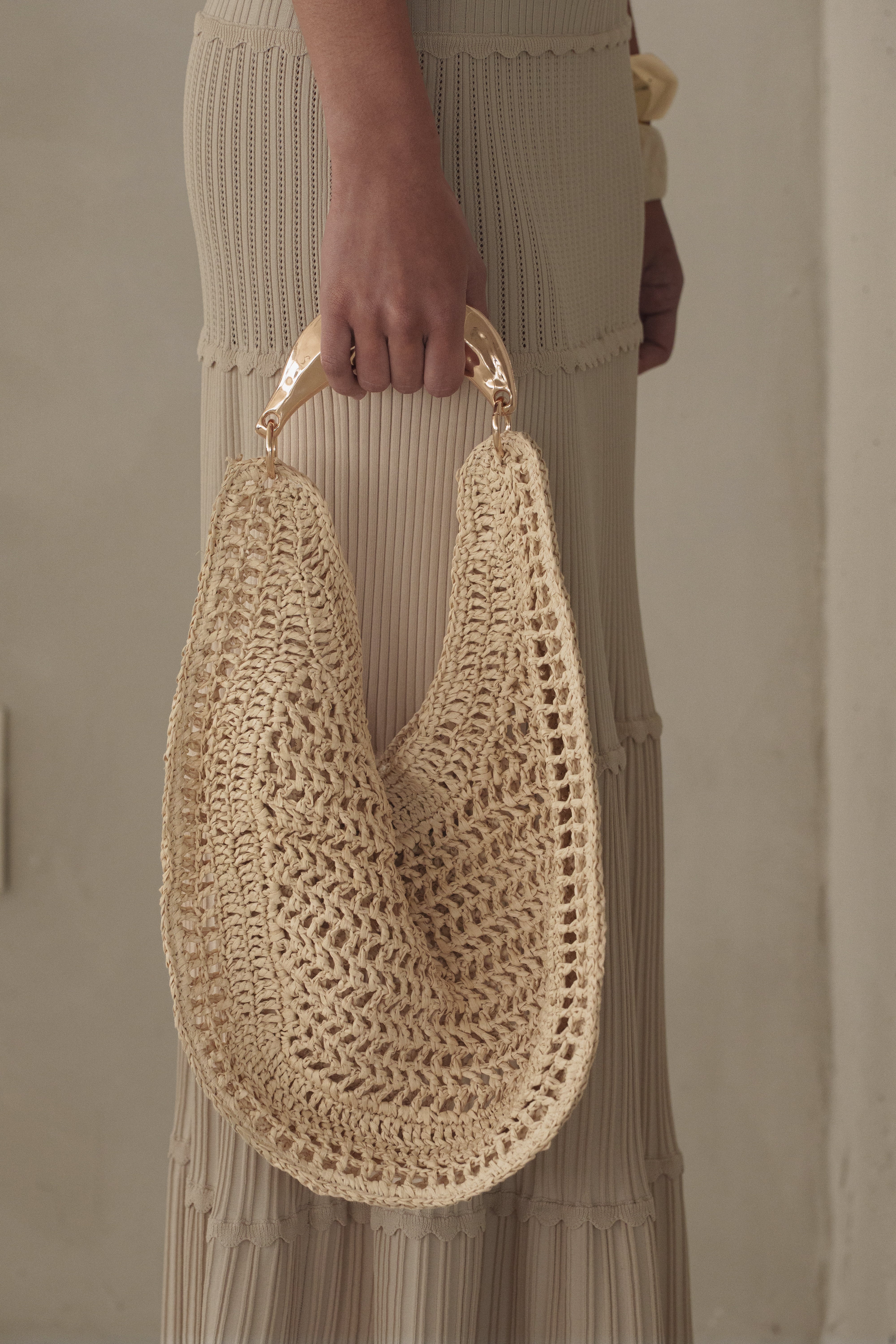 Ivory Seaside Woven Bag - JLUXLABEL