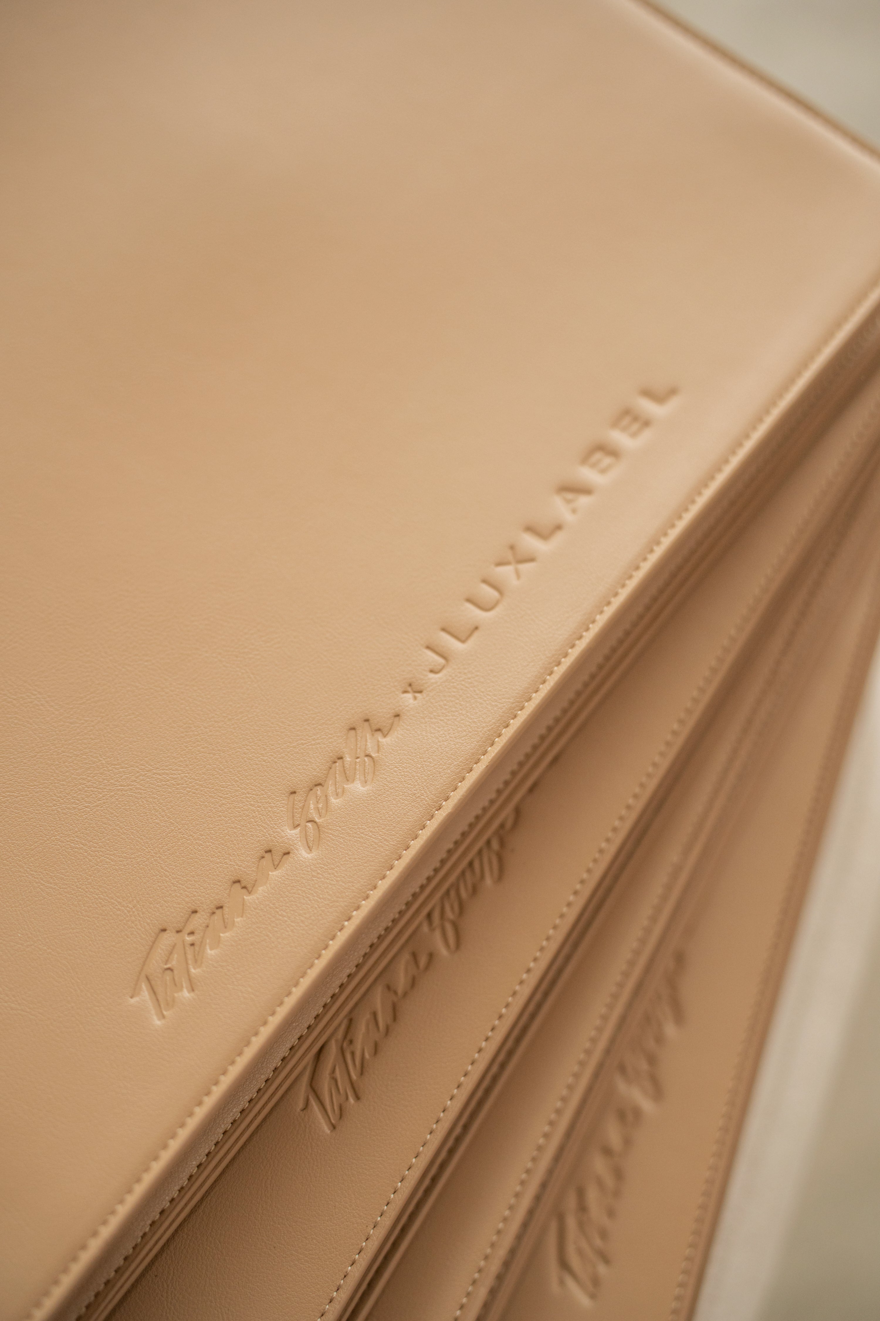 Beige TATIANA SOASH x JLUXLABEL Dreams & Plans Catch All Bag - JLUXLABEL