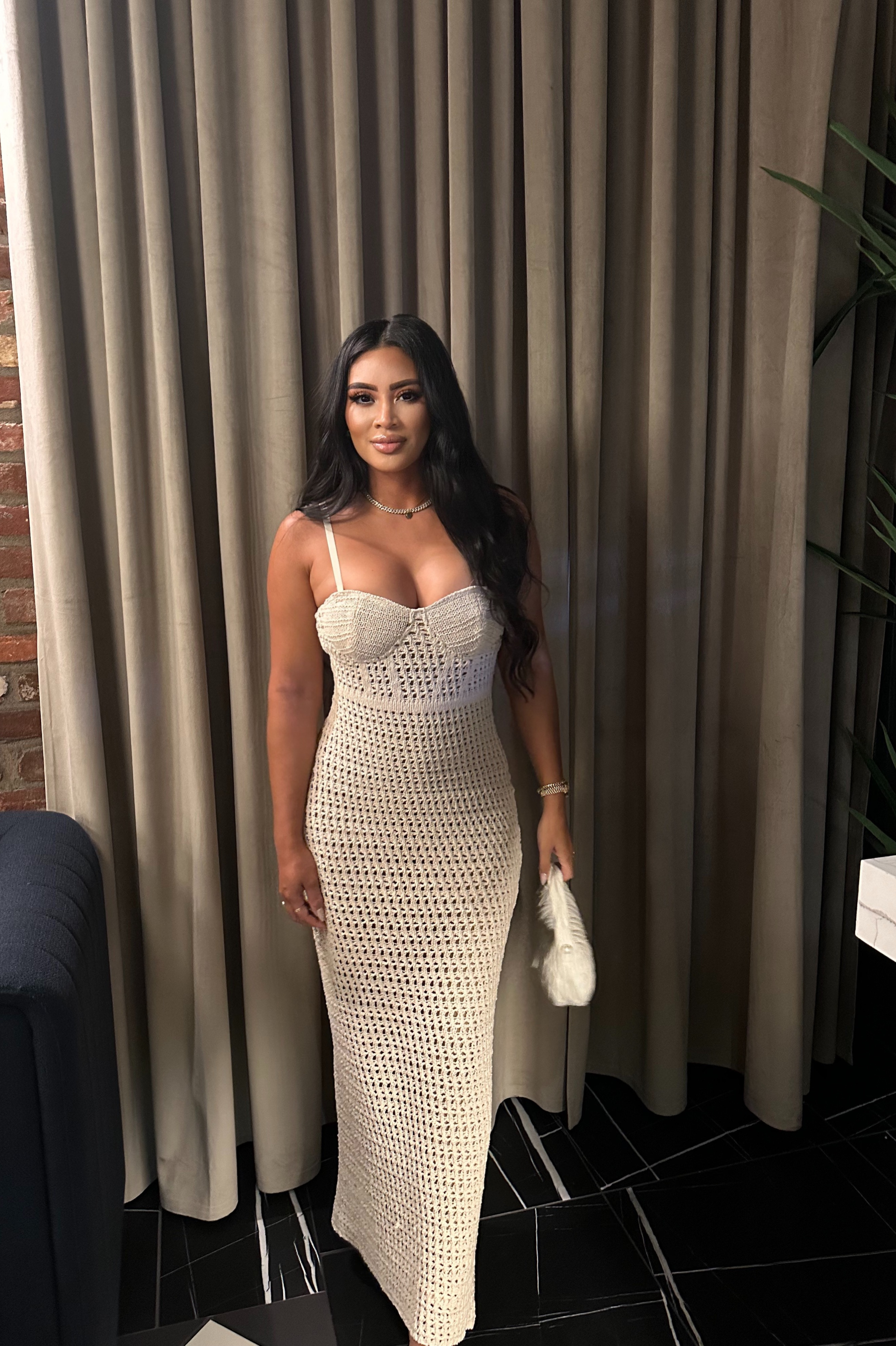 Milk Deep Sea Crochet Maxi Dress - JLUXLABEL