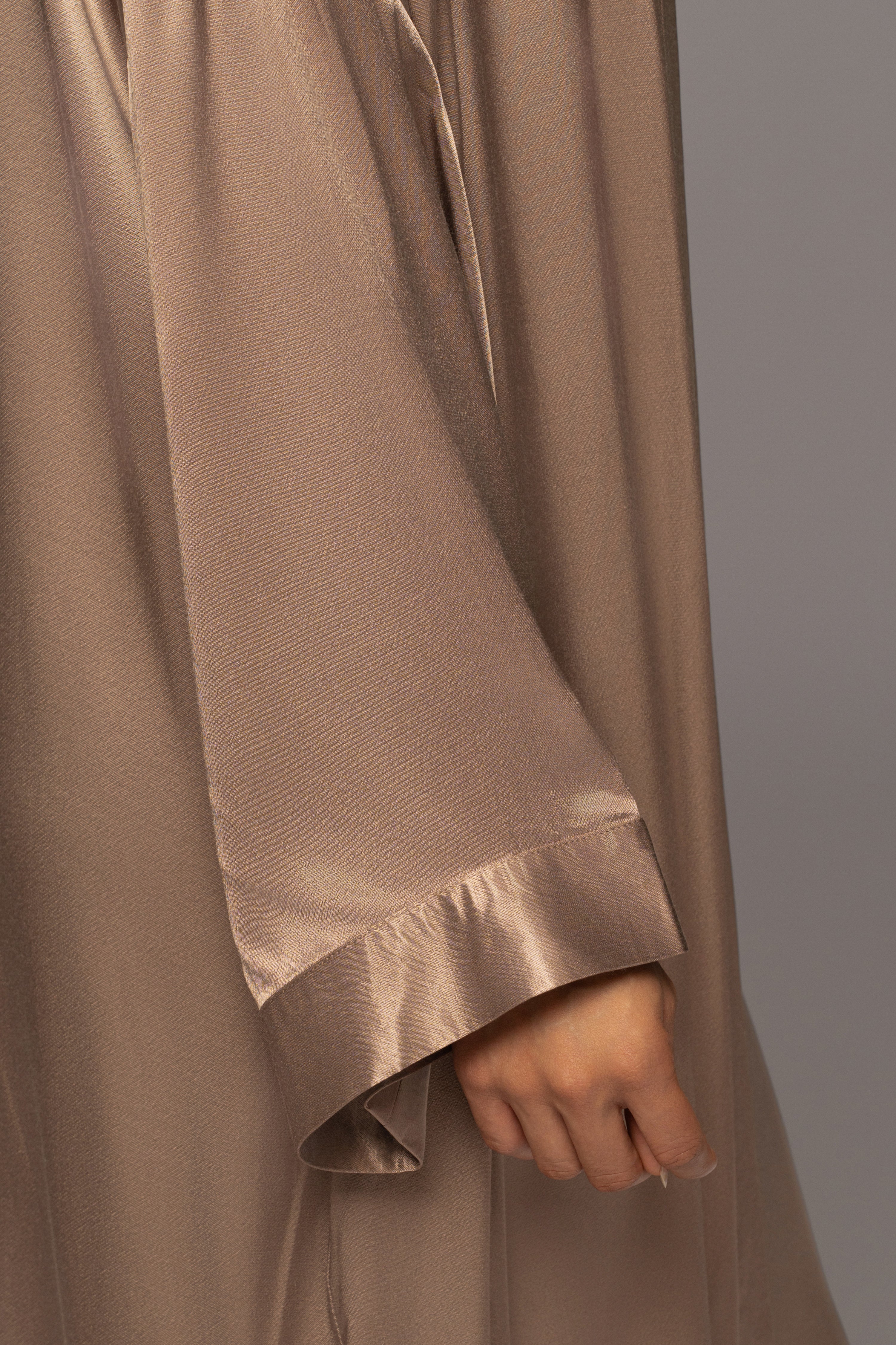 Bronze Forever And Always Satin Robe - JLUXLABEL
