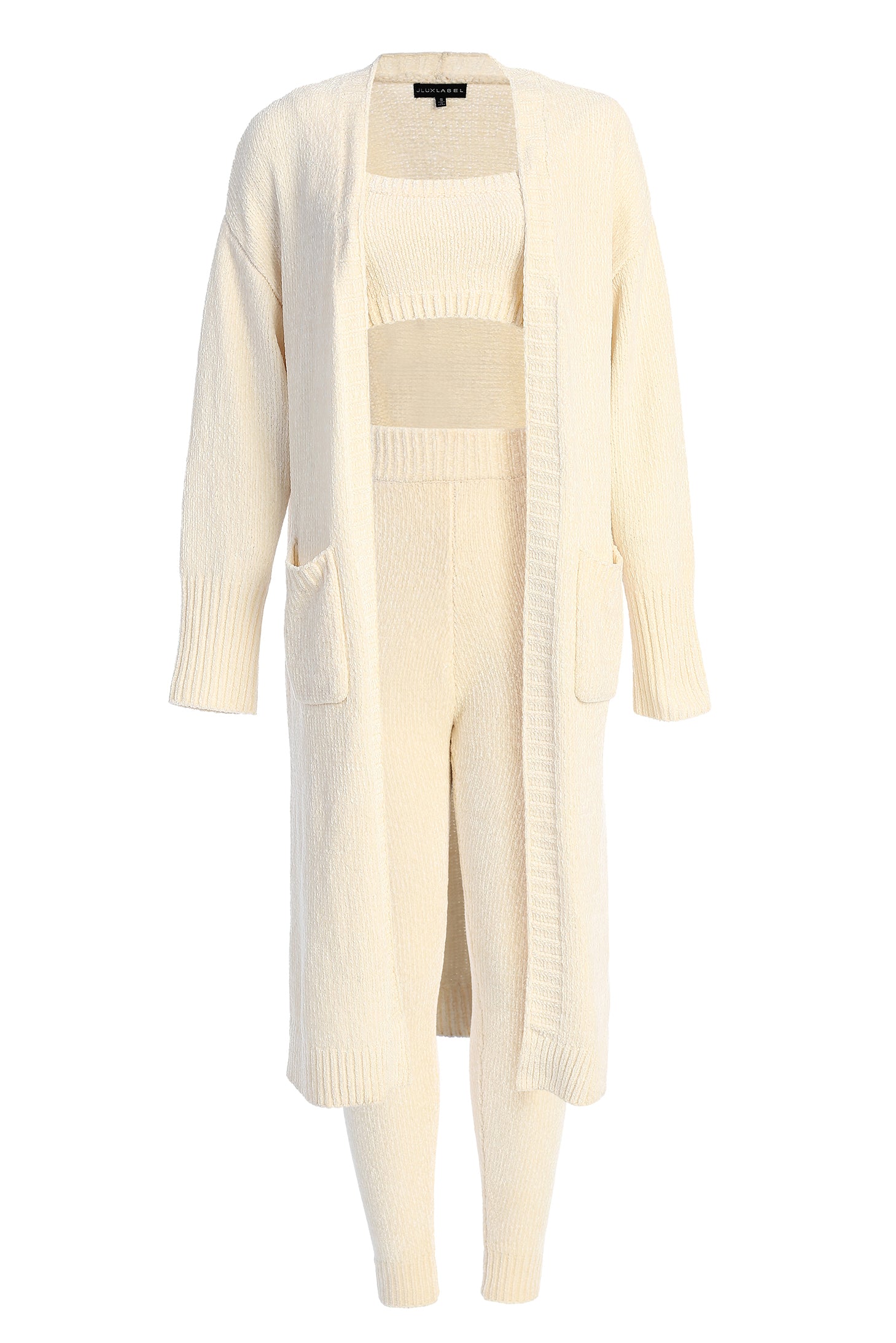 Ivory Juniper Chenille Sweater Pant - JLUXLABEL