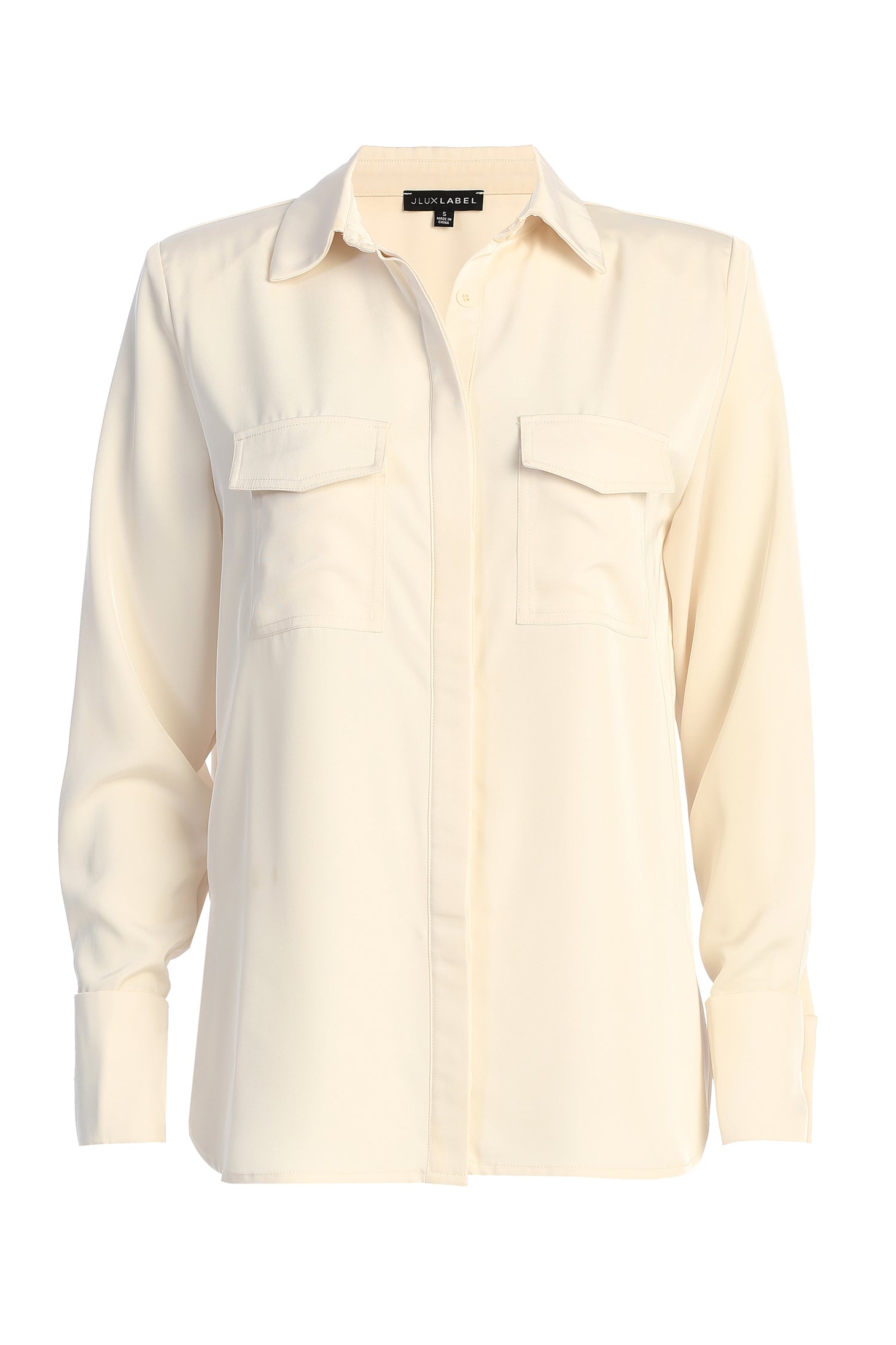 Buttercream Misty Button Up - Feminine Force - JLUXLABEL
