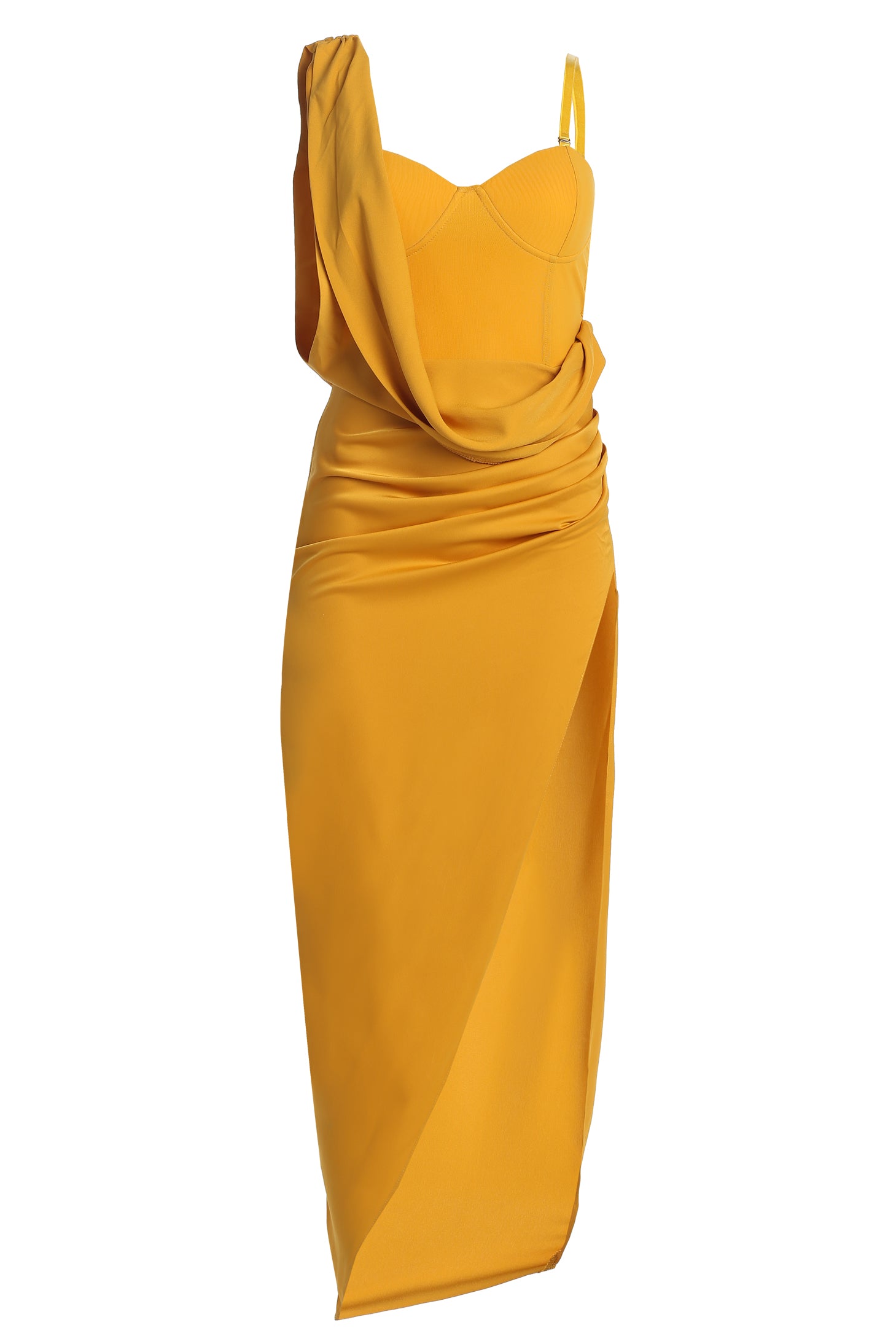 Honey Kristiana Slit Dress - JLUXLABEL