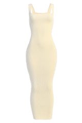 Cream Siren Sweater Dress - JLUXLABEL