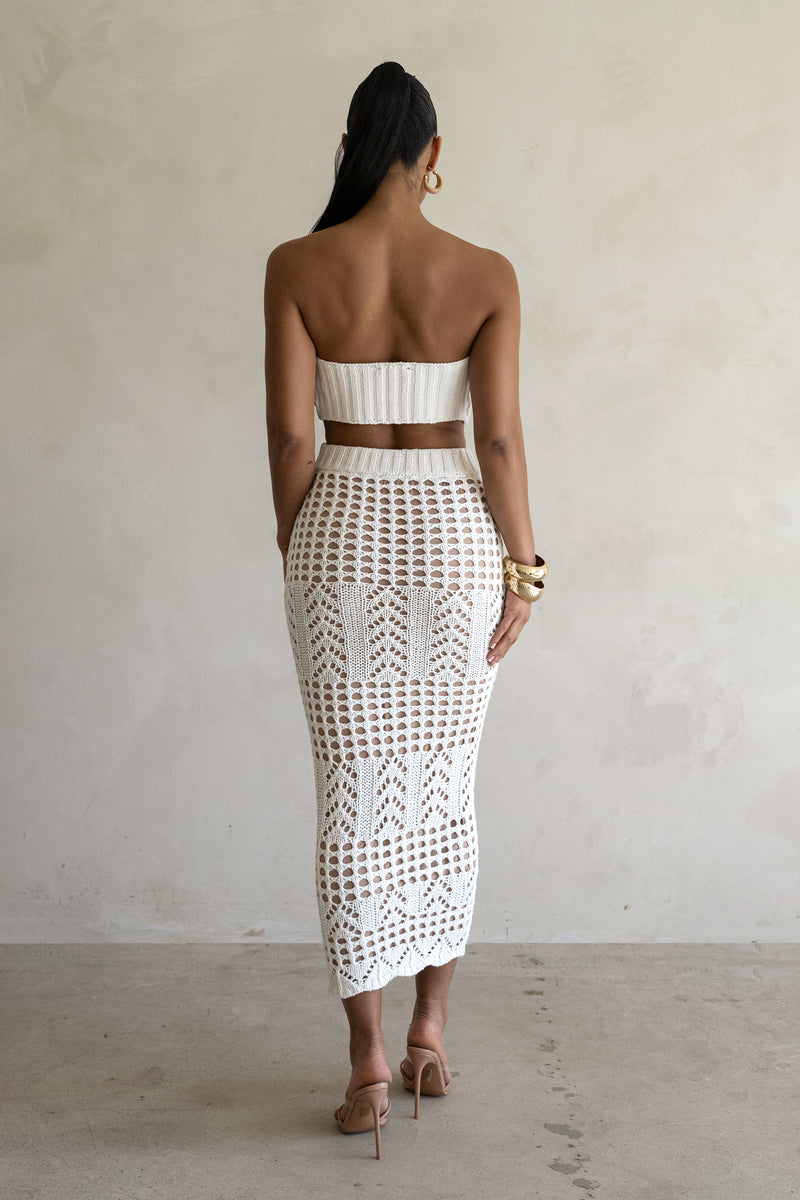 Ivory Caribbean Skies Skirt Set - JLUXLABEL - Crochet