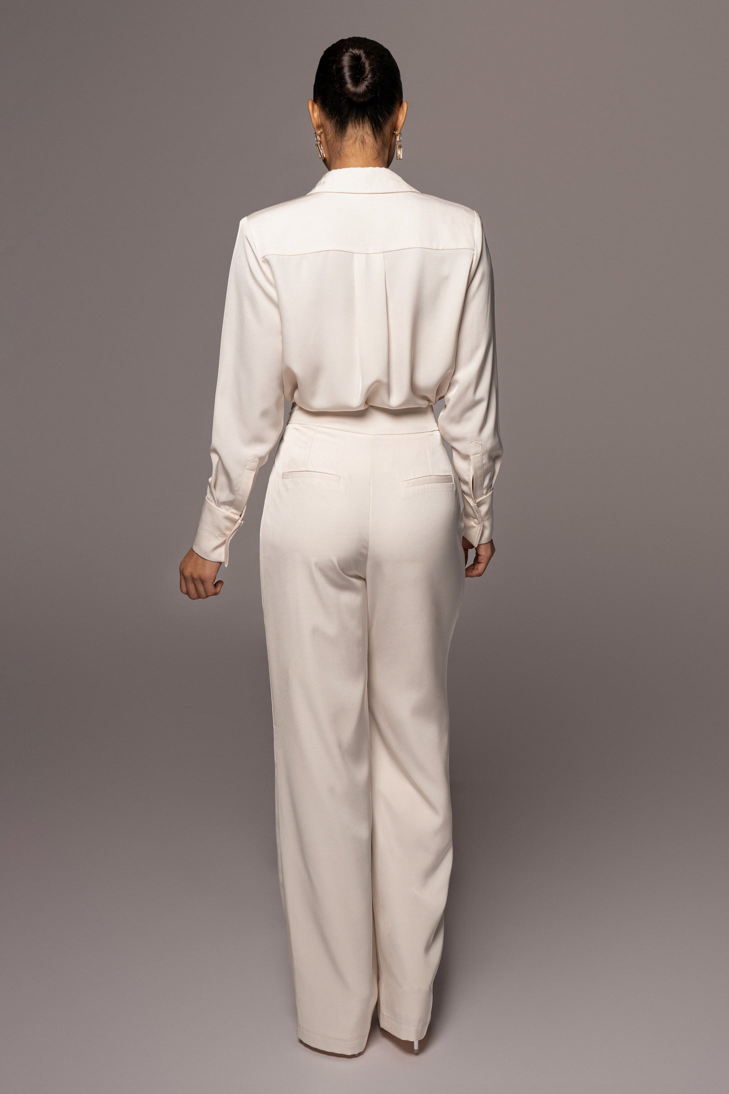 Buttercream Misty Button Up - Feminine Force - JLUXLABEL