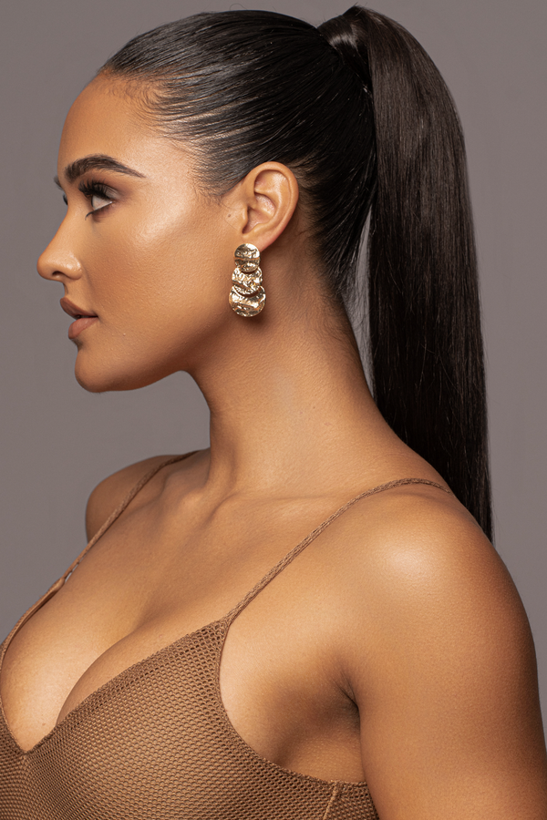Gold Desert Dangle Earrings - JLUXLABEL - Jewelry