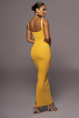 Yellow Time After Time Dress - Feminine Force - JLUXLABEL
