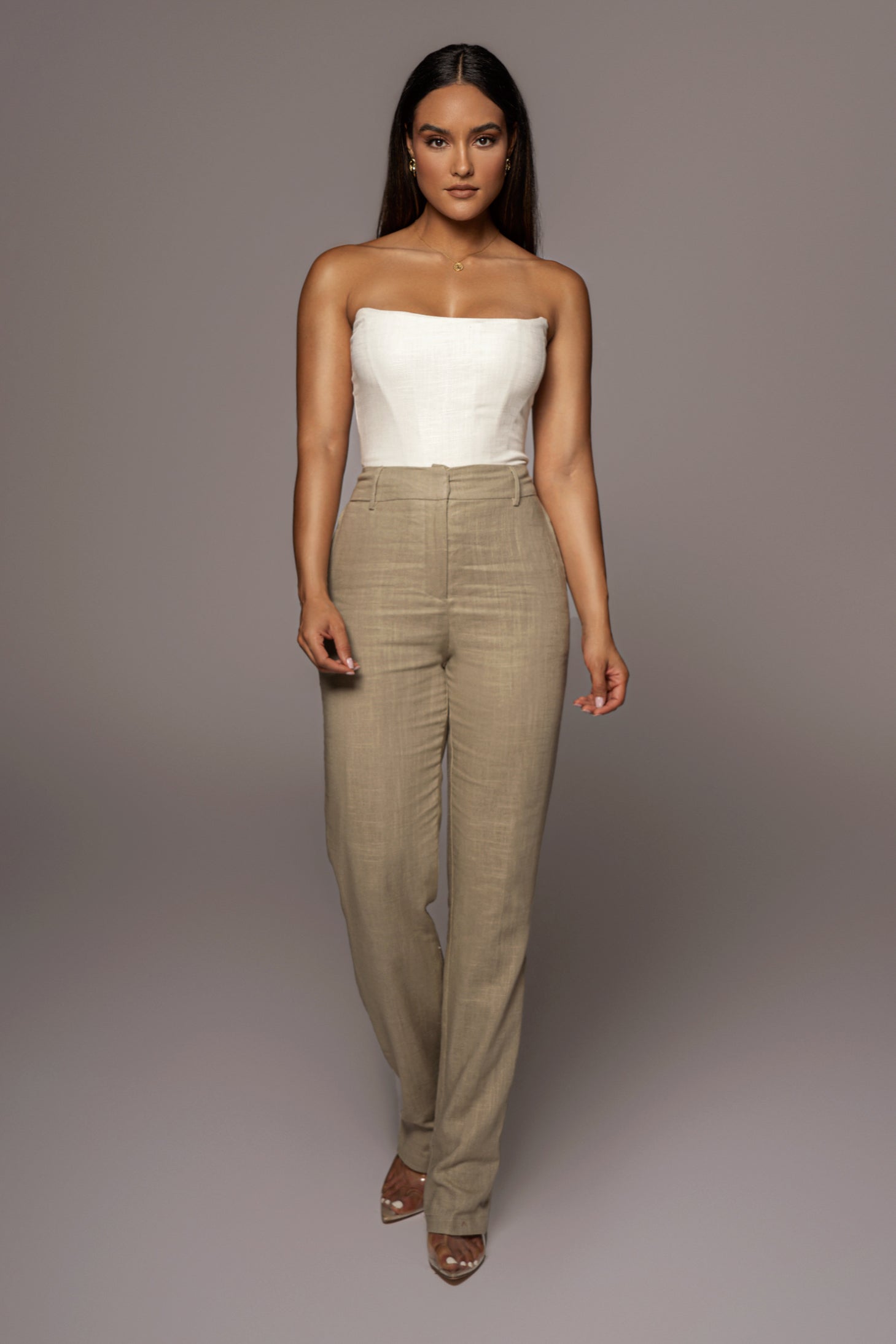 Ivory Fenix Reversible Linen Corset - JLUXLABEL