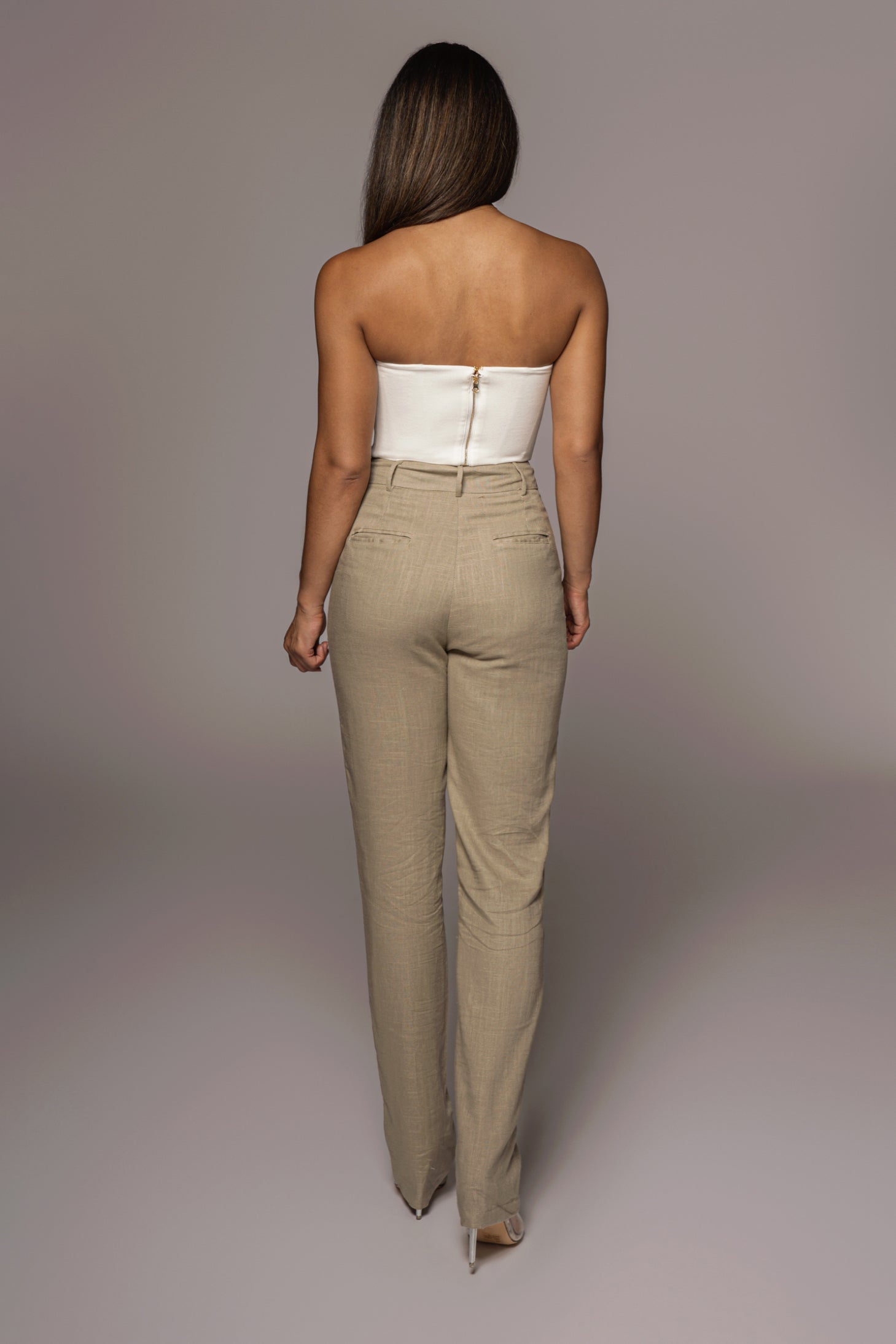 Ivory Fenix Reversible Linen Corset - JLUXLABEL