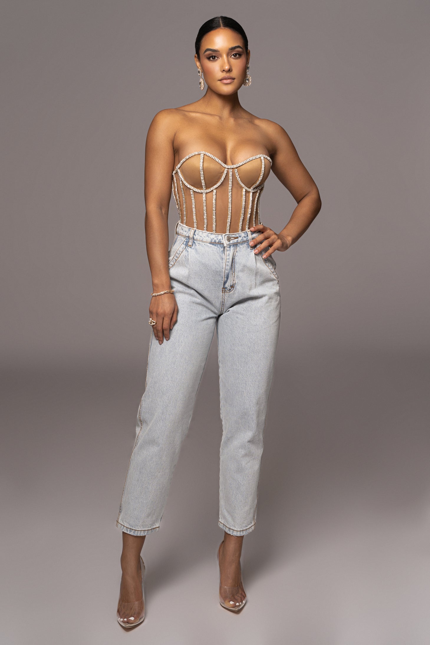 LIMITED EDITION Rhinestone Crystal Corset - JLUXLABEL