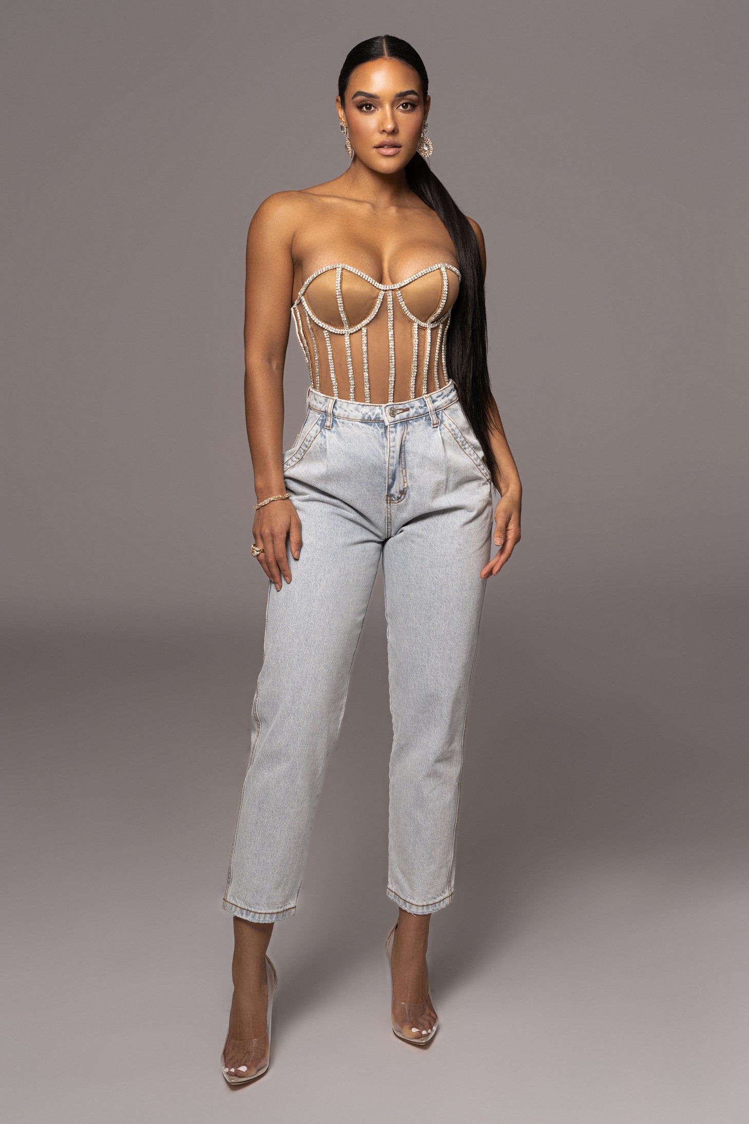 LIMITED EDITION Rhinestone Crystal Corset - JLUXLABEL