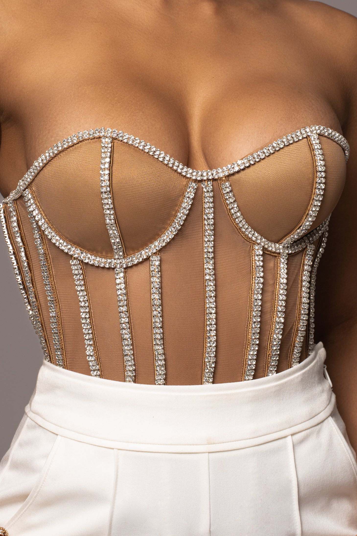 LIMITED EDITION Rhinestone Crystal Corset - JLUXLABEL
