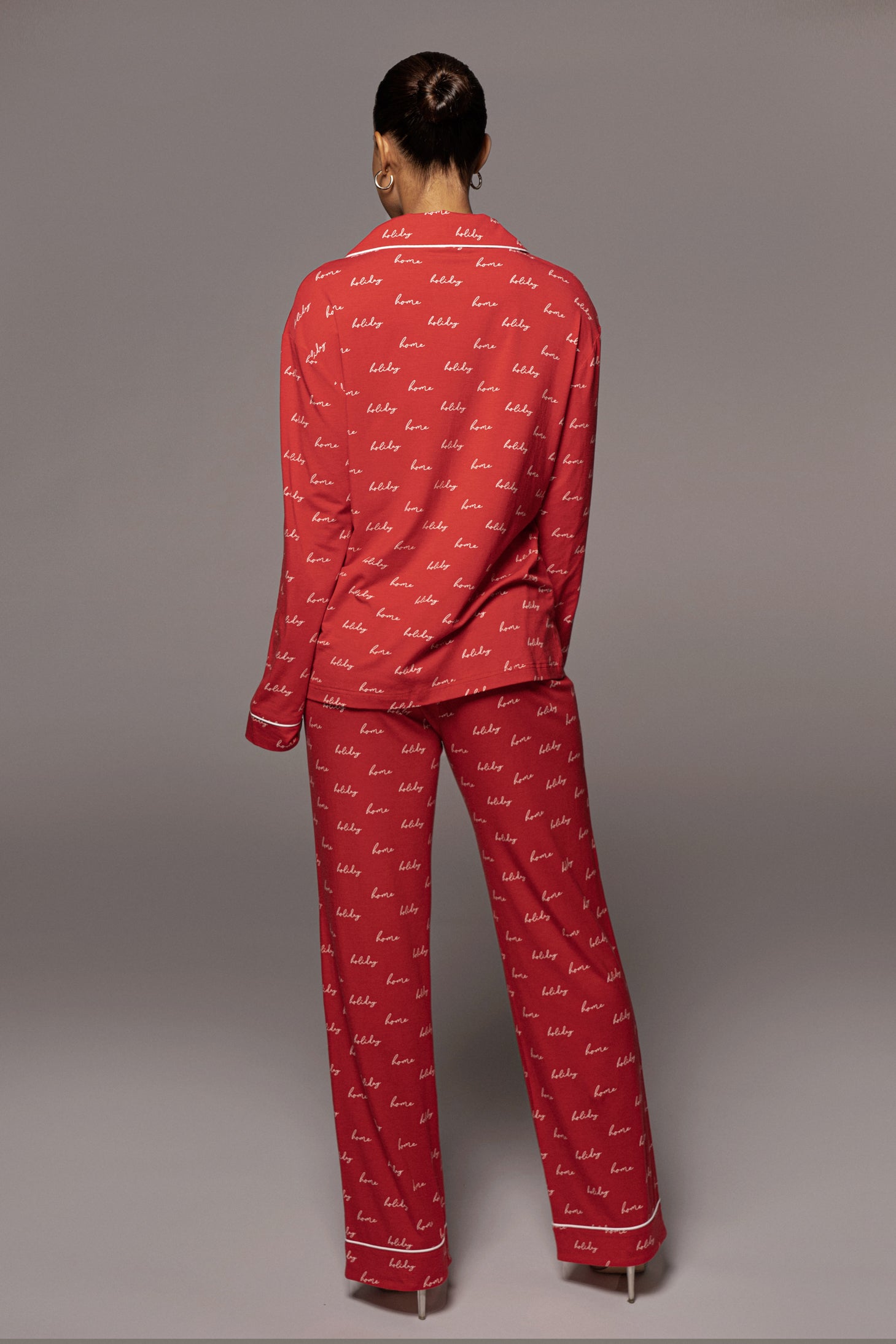 Red Home For The Holiday Adult Top - JLUXLABEL