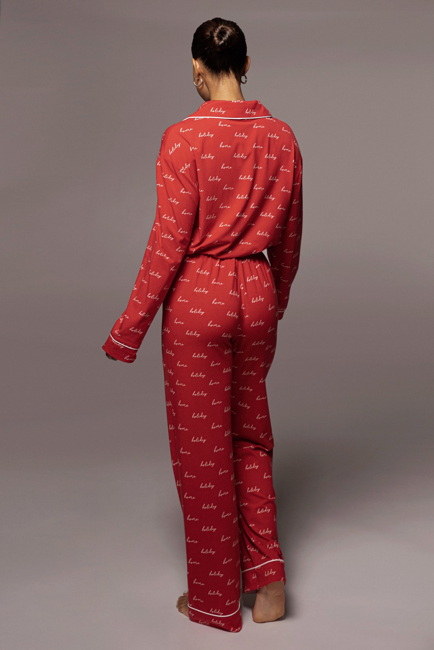 Red Home For The Holiday Adult Top - JLUXLABEL