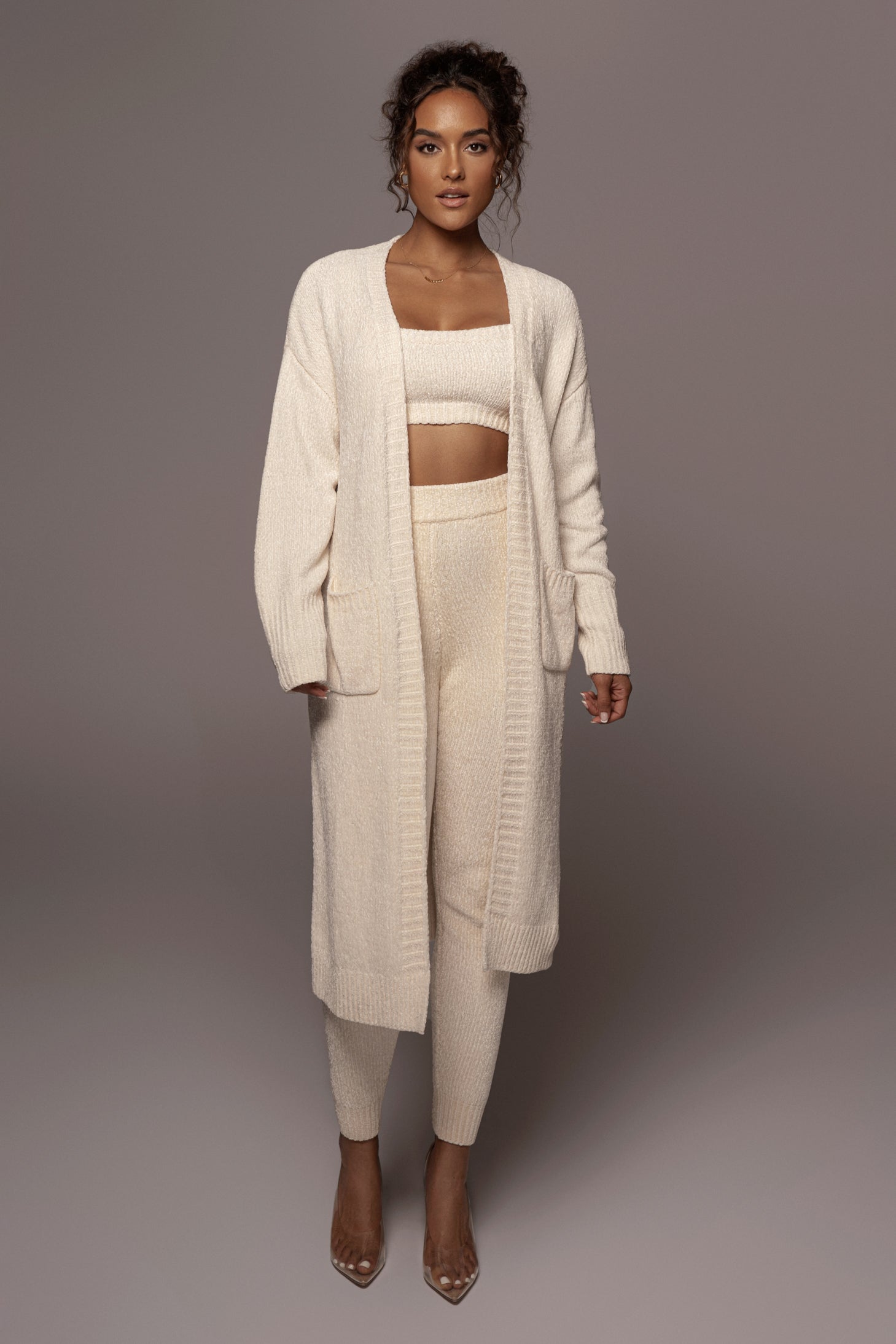 Ivory Juniper Chenille Sweater Pant - JLUXLABEL