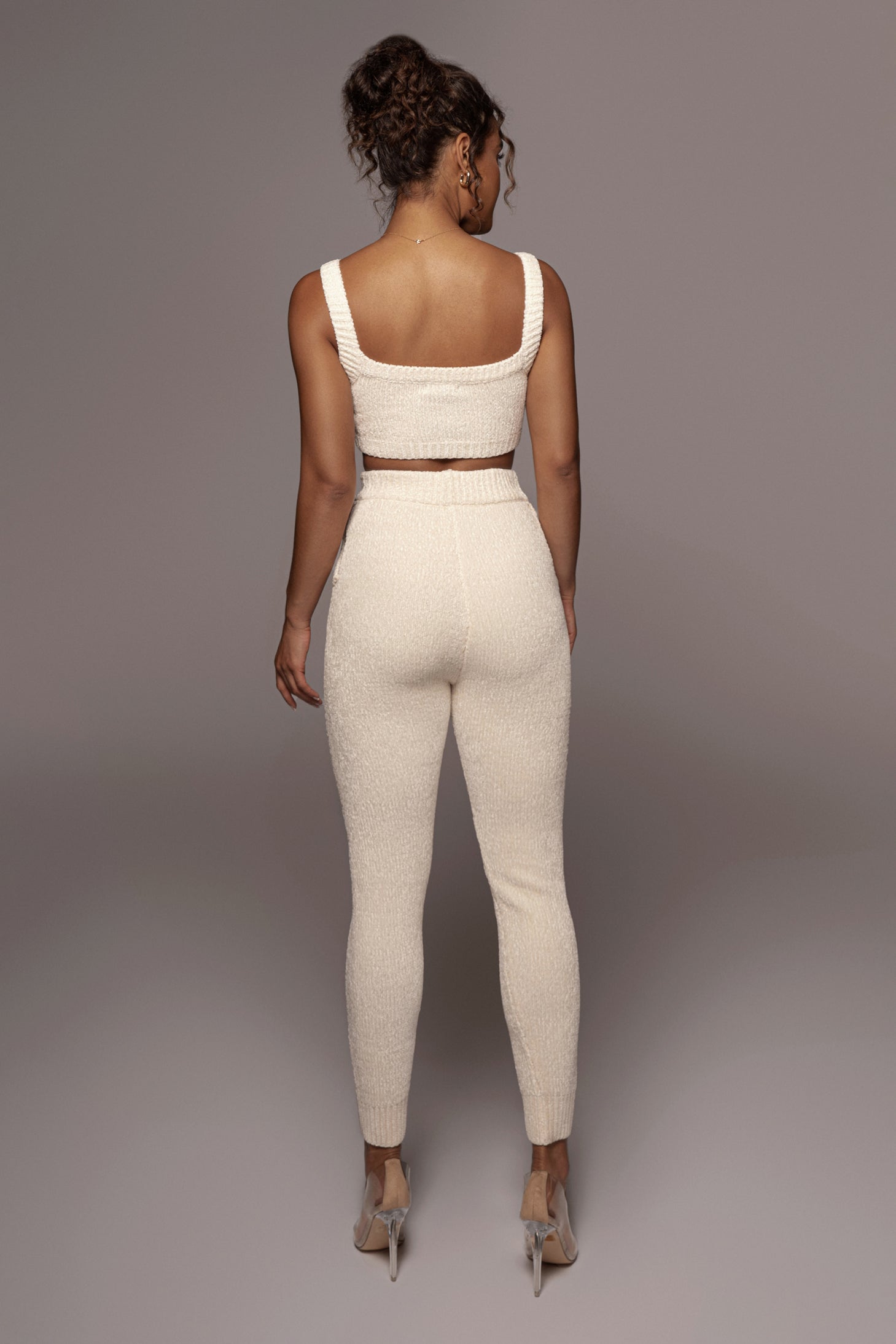 Ivory Juniper Chenille Sweater Pant - JLUXLABEL