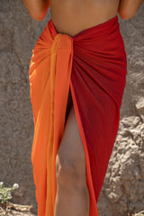 Red Uncharted Waters Sarong- JLUXLABEL - Spring Summer Fashion