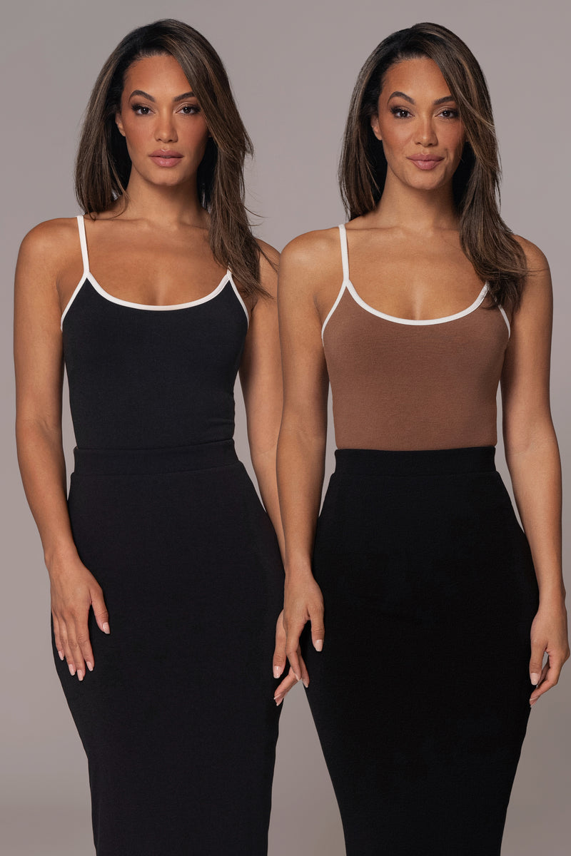 Black/Pecan Tash Reversible Cami Top