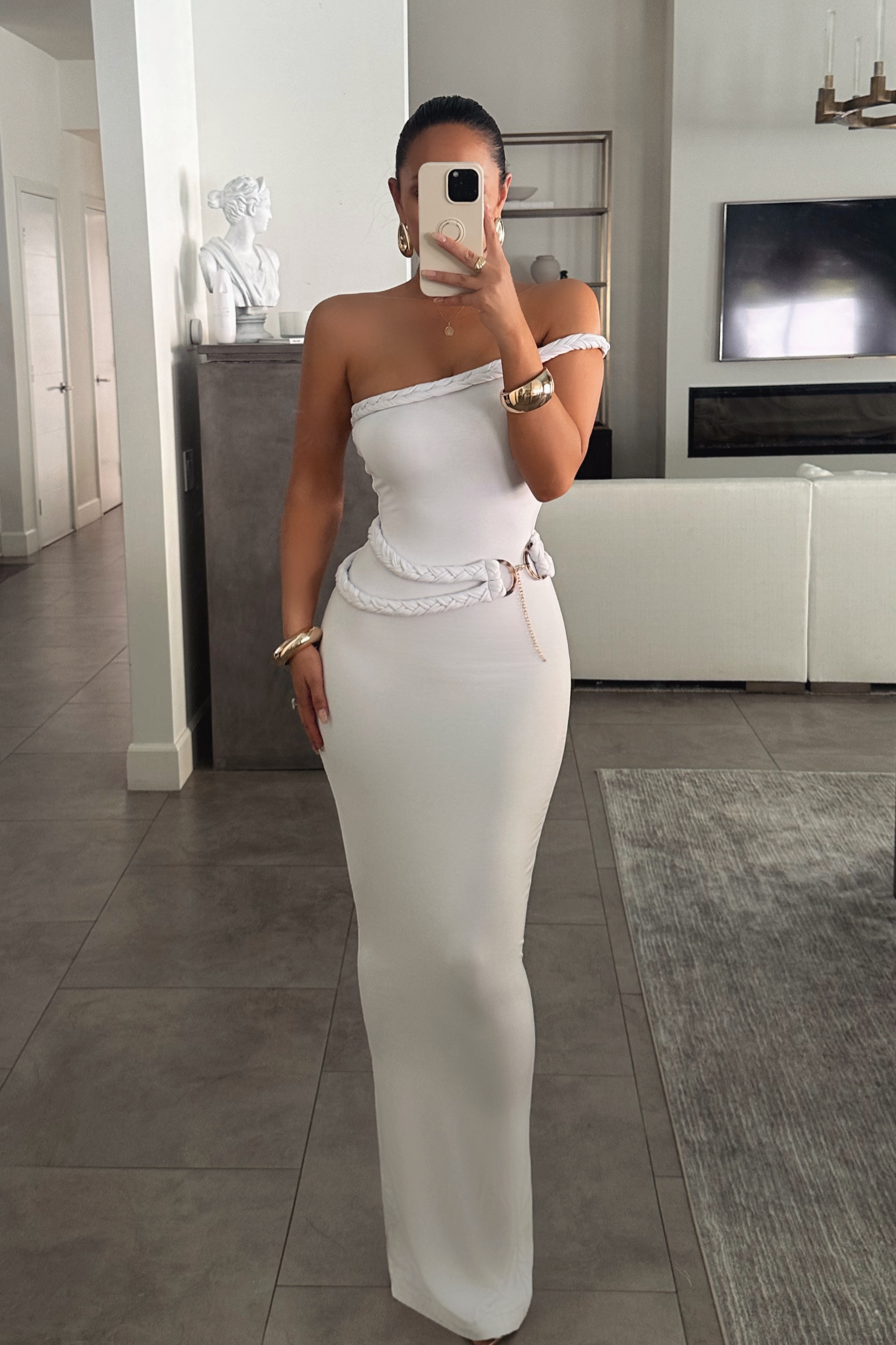 Ivory One Of One Maxi Dress | JLUXLABEL