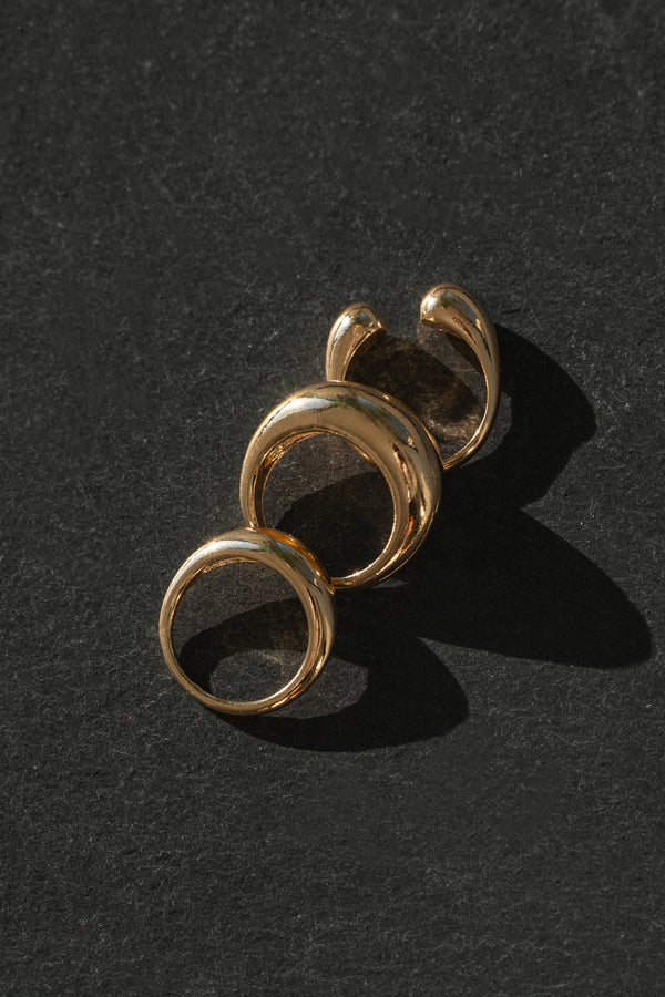 Gold Arlo Ring Set - JLUXLABEL