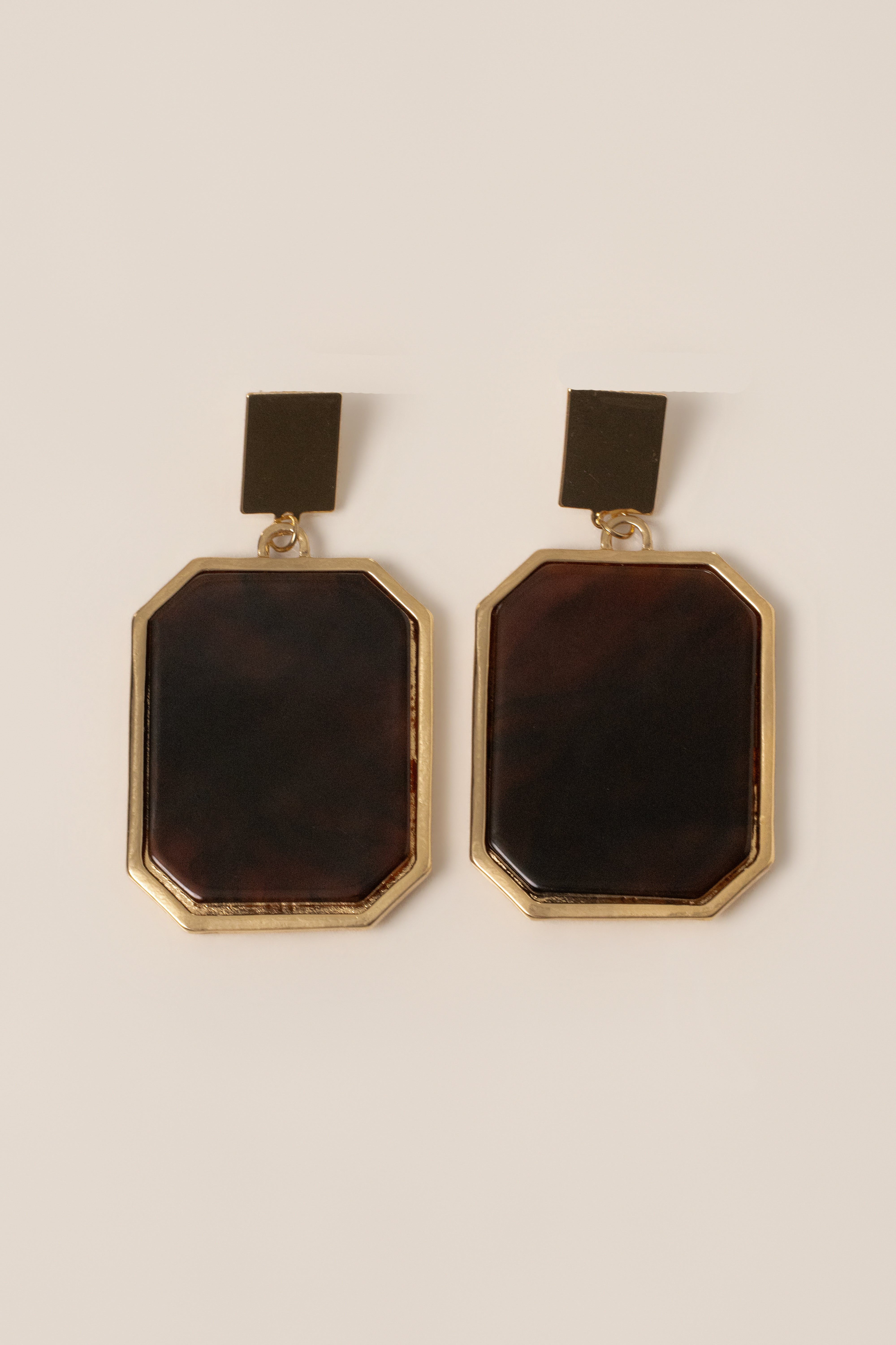 Brown Evette Dangle Earrings - JLUXLABEL