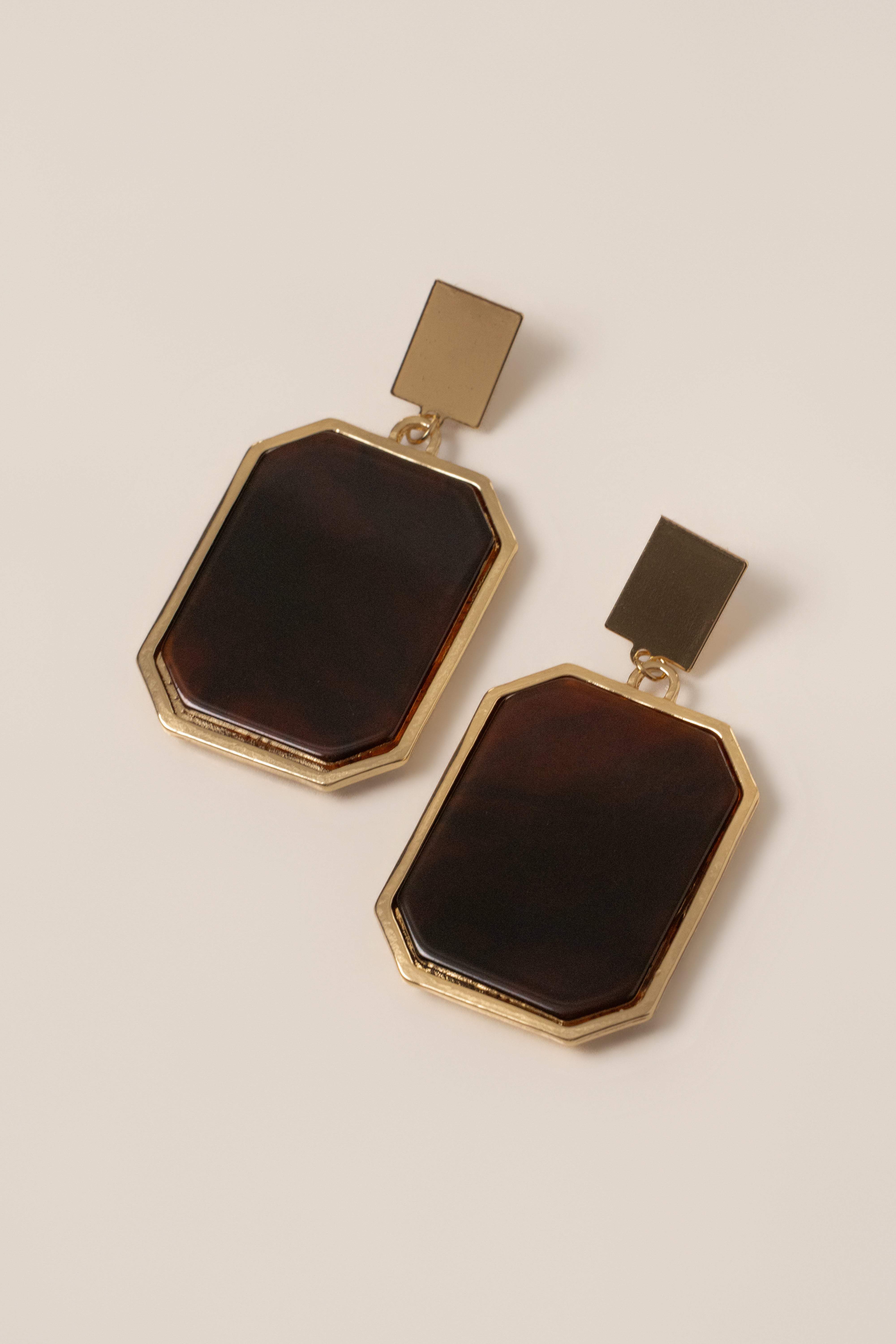 Brown Evette Dangle Earrings - JLUXLABEL