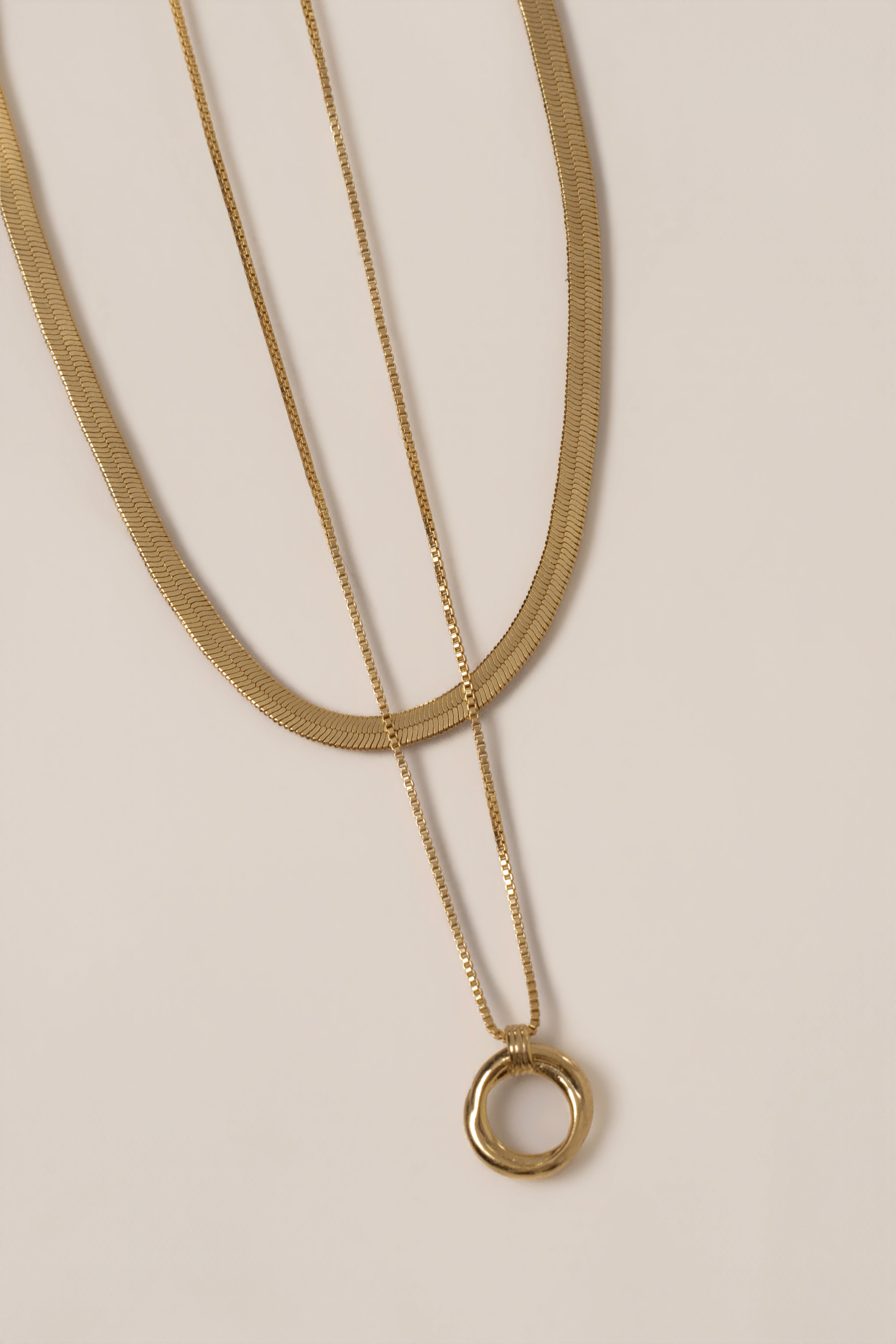 Gold Rue Layered Necklace - JLUXLABEL