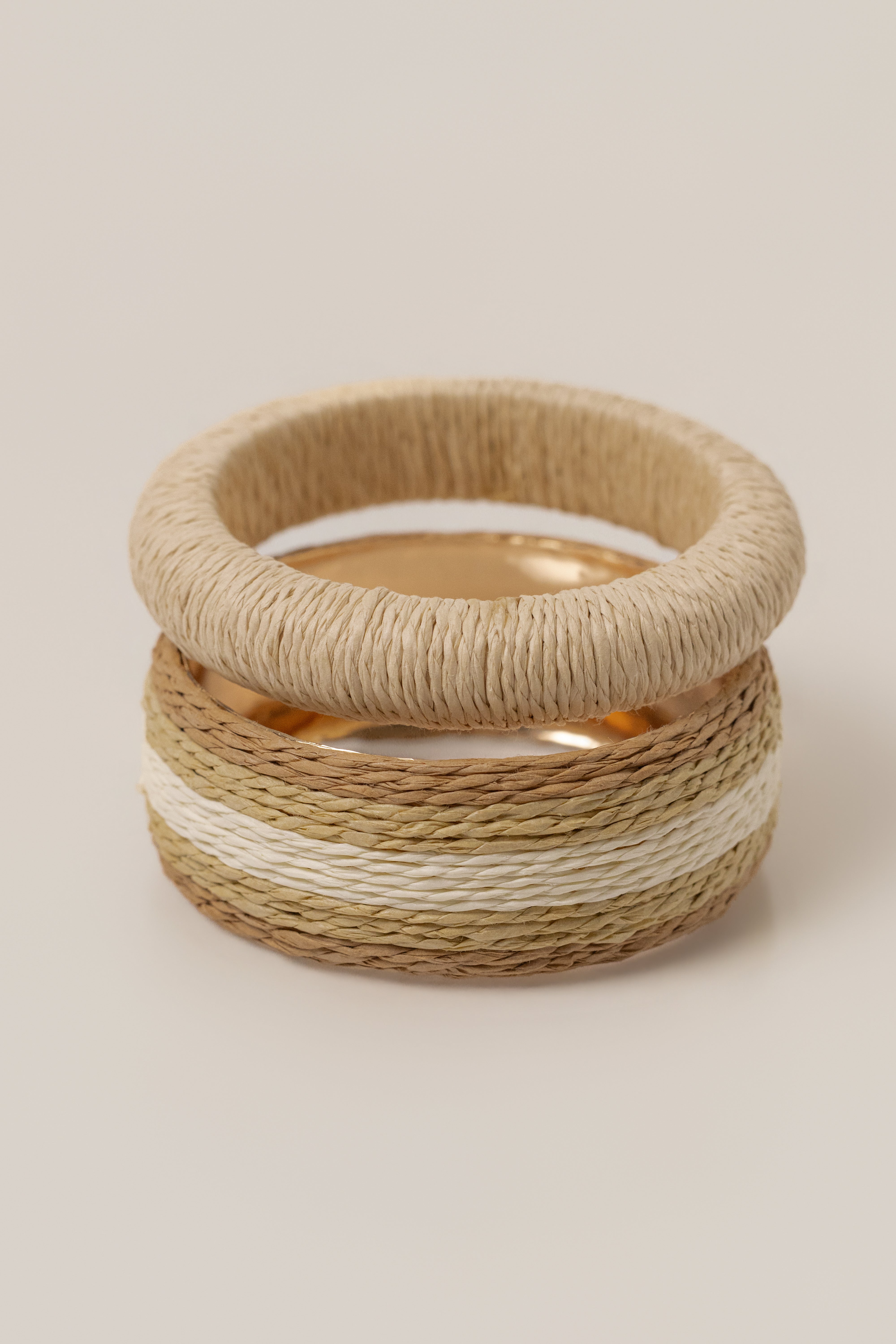 Natural Clear Coast Bangle Set - JLUXLABEL