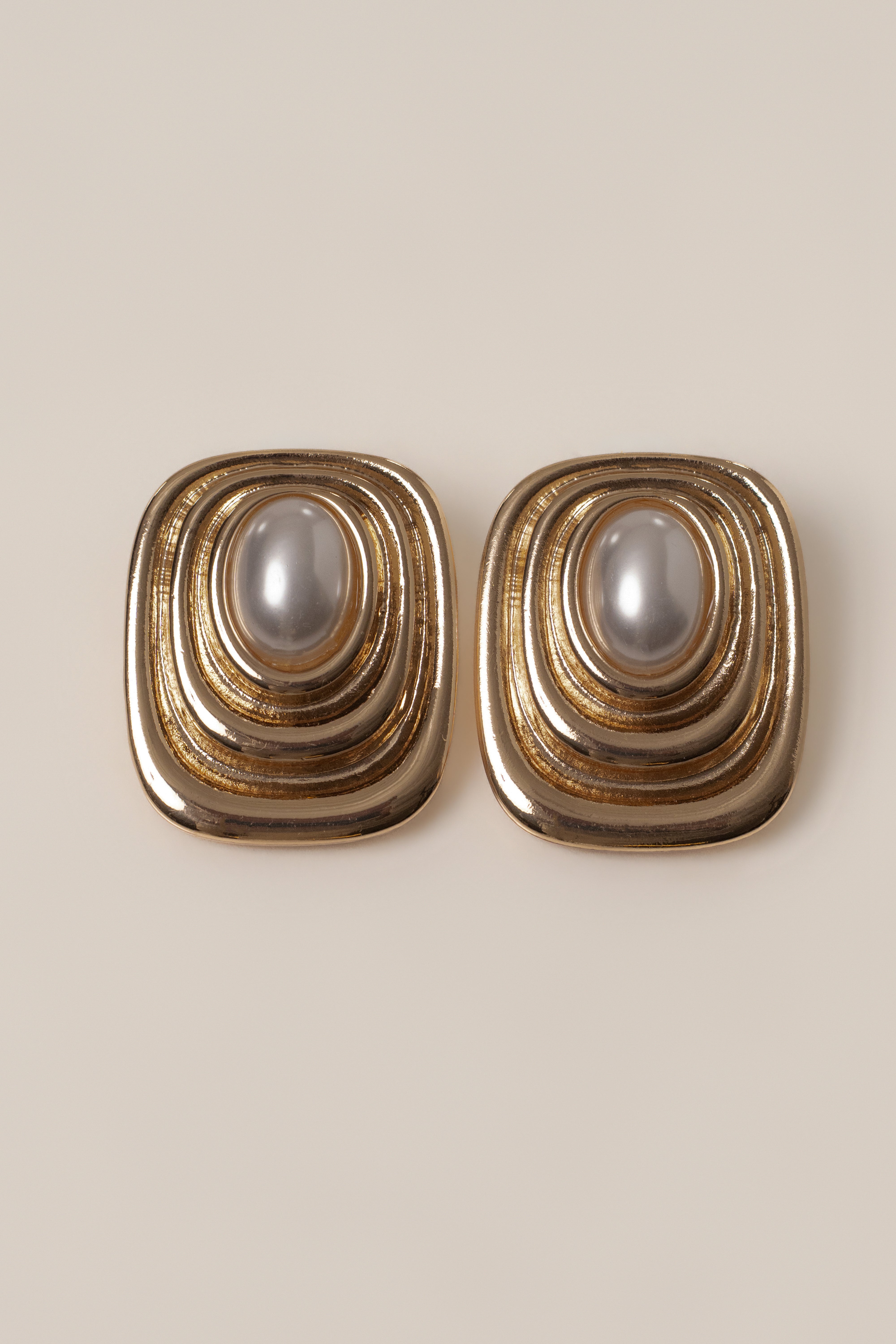 Gold Katalia Pearl Earrings - JLUXLABEL