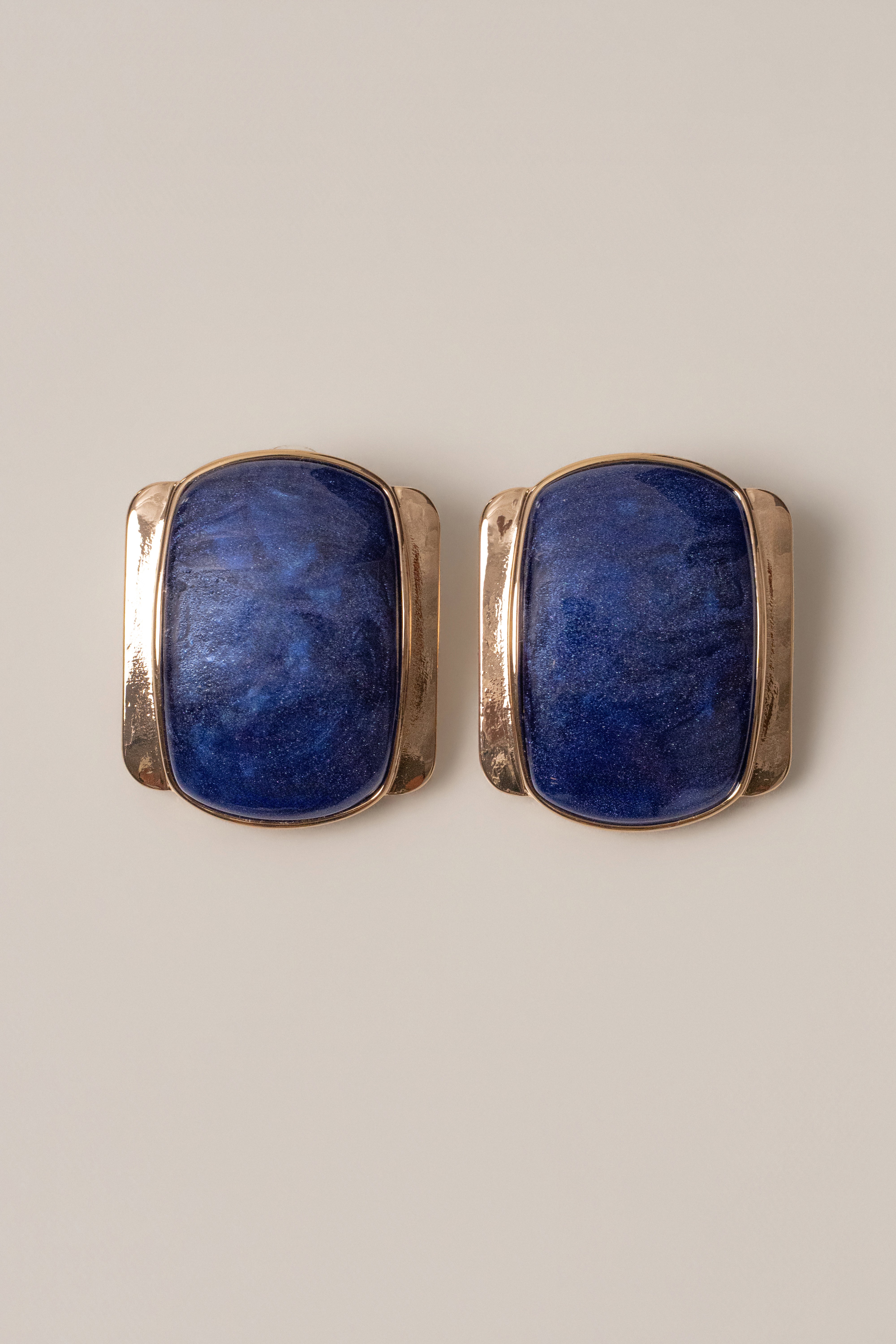 Blue Giovanna Earrings - JLUXLABEL