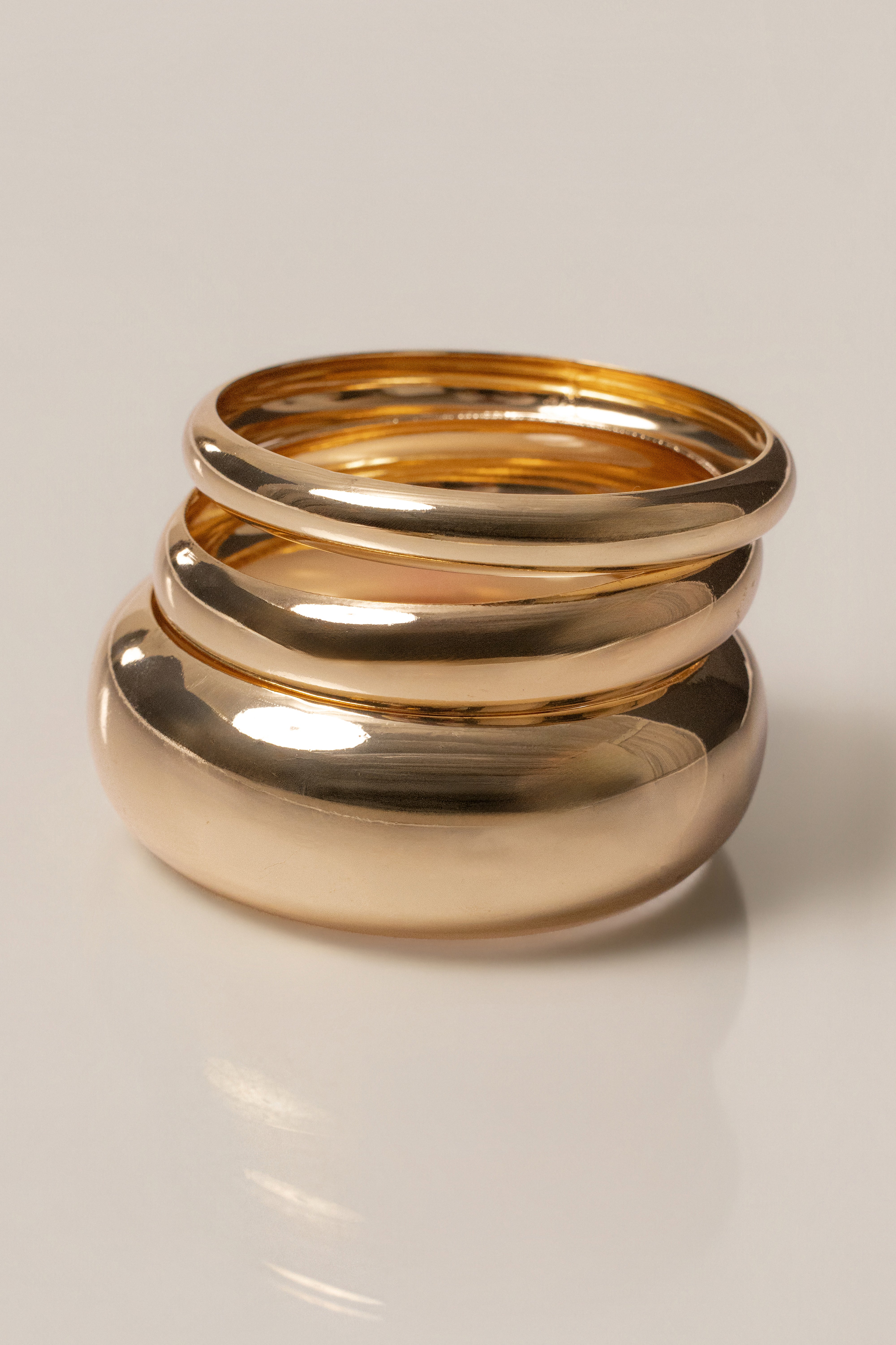 Gold Everyday Stack Bangle Set - JLUXLABEL