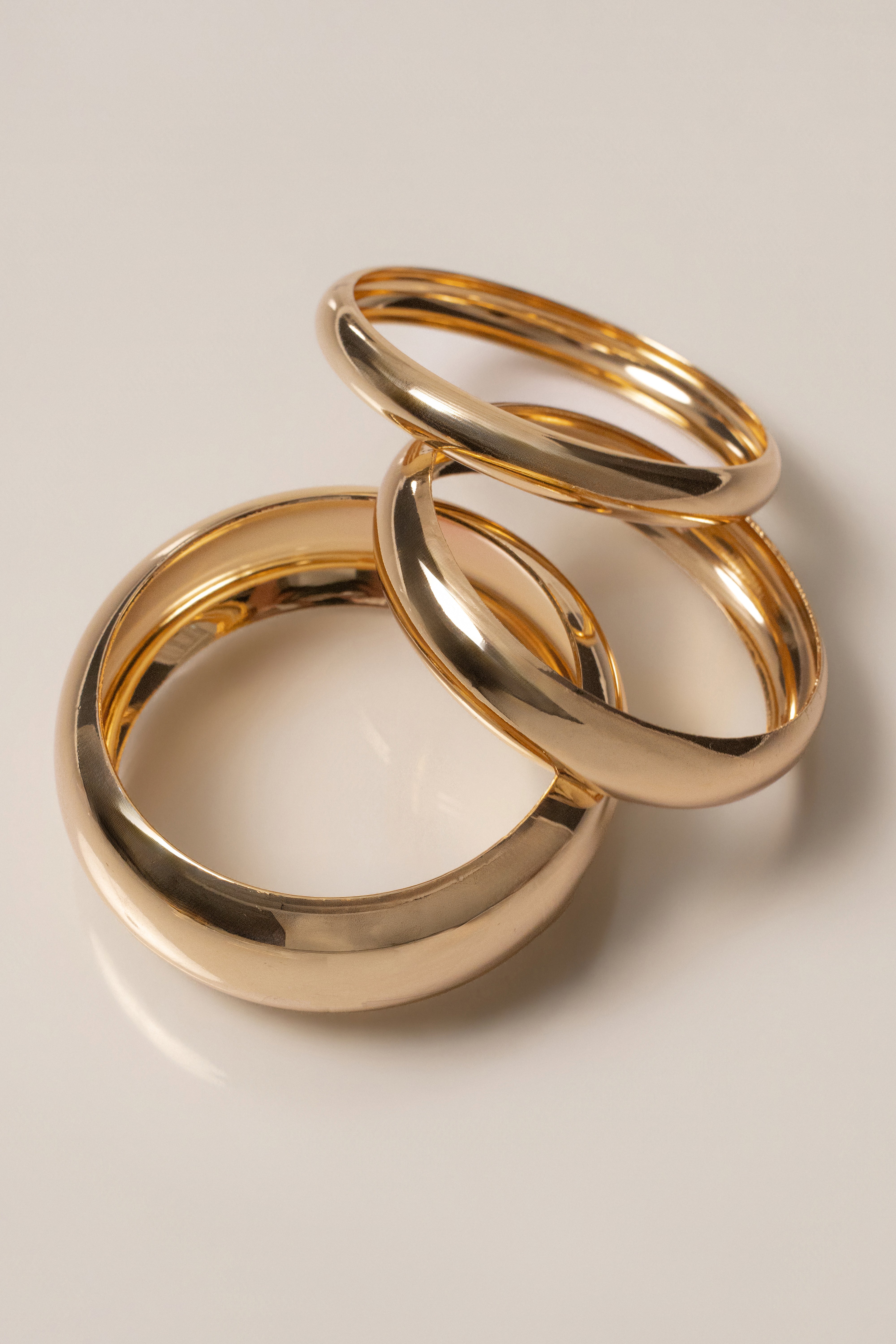 Gold Everyday Stack Bangle Set - JLUXLABEL