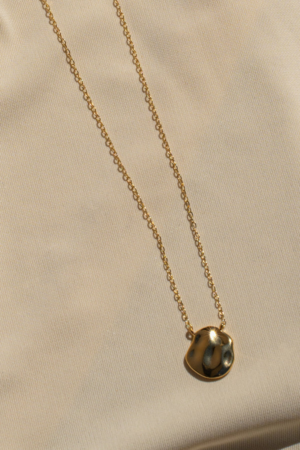 Gold Manifest Coin Necklace - JLUXLABEL