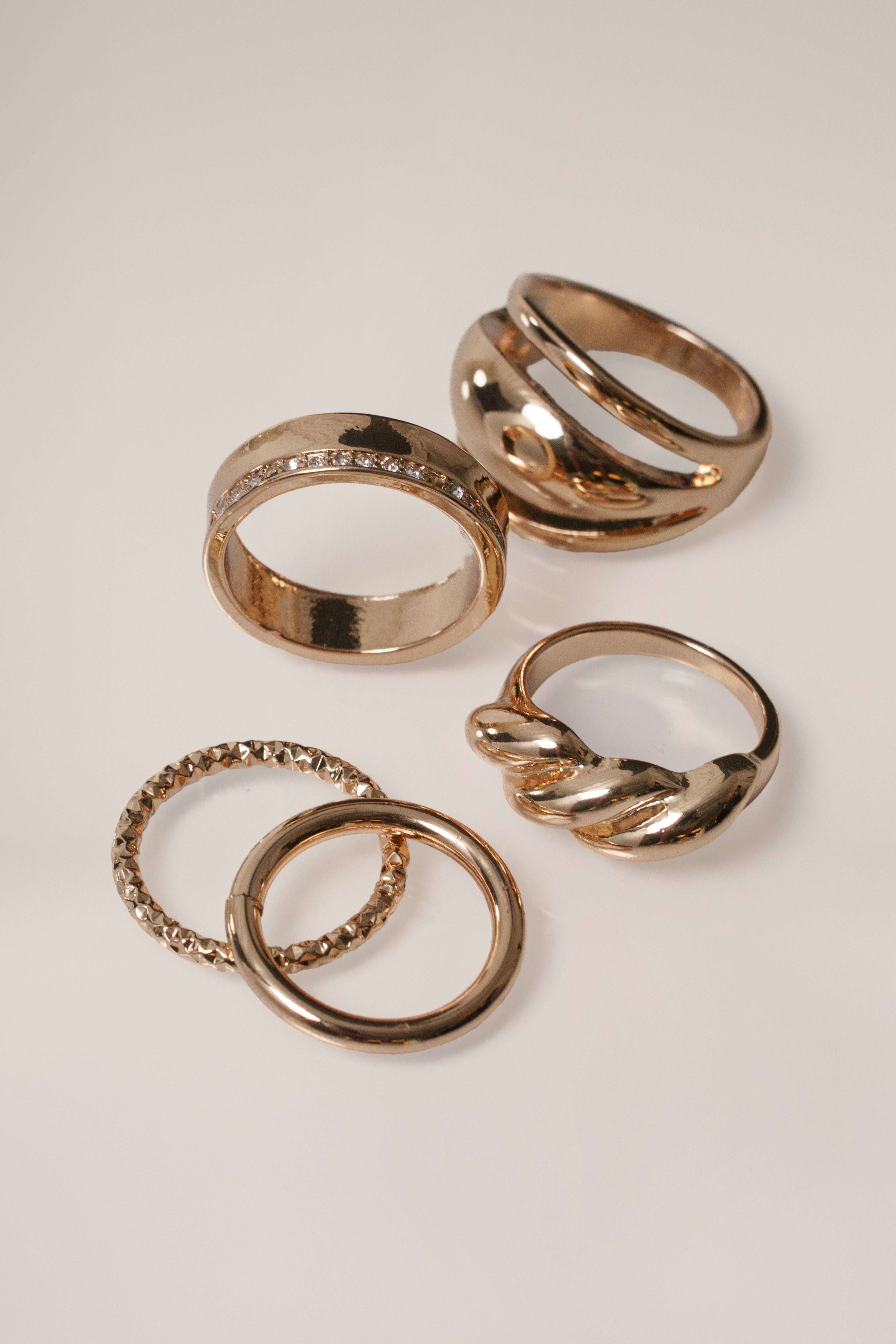 Gold Joanie Ring Set