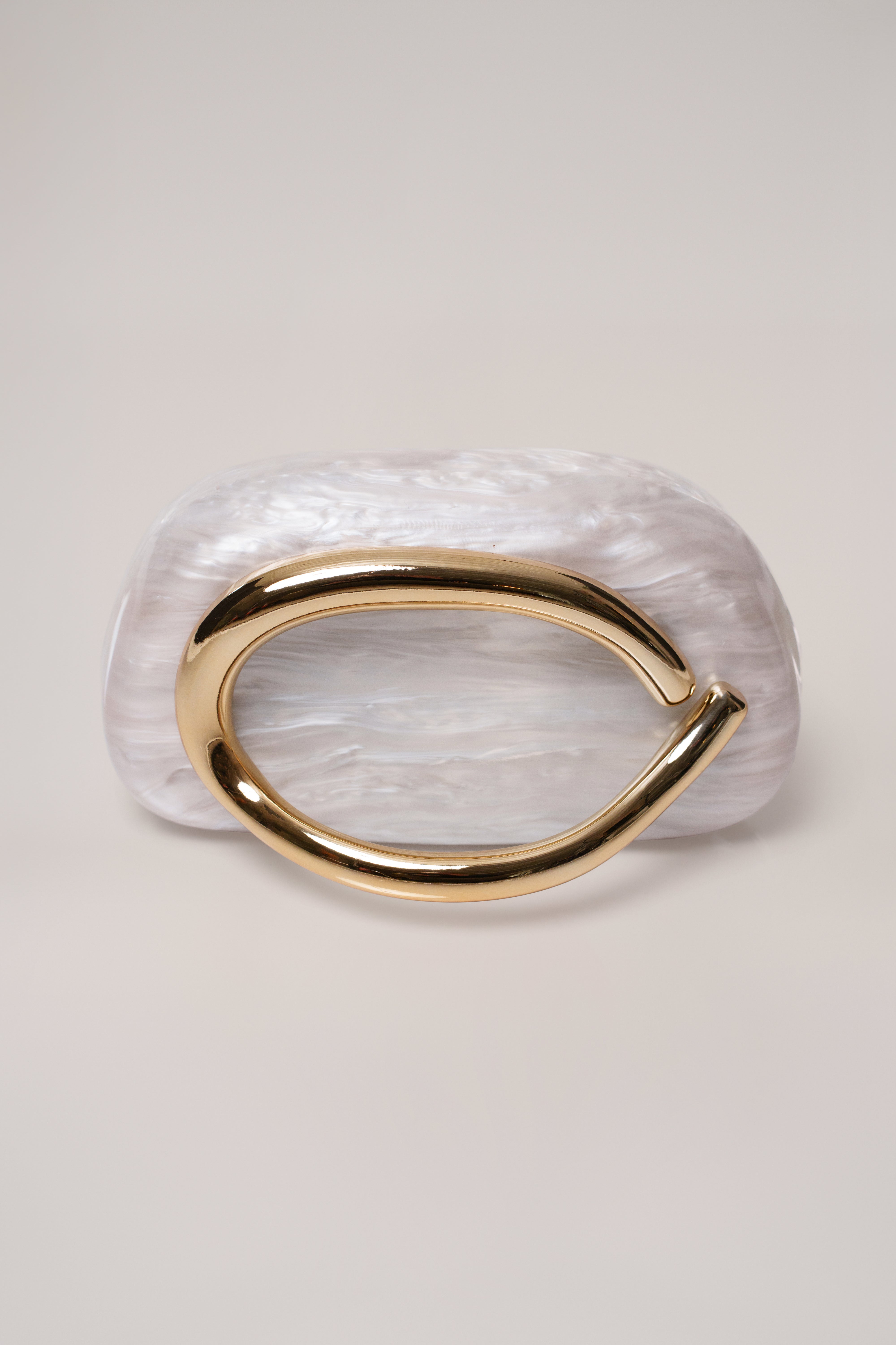 Ivory Halo Mirage Clutch