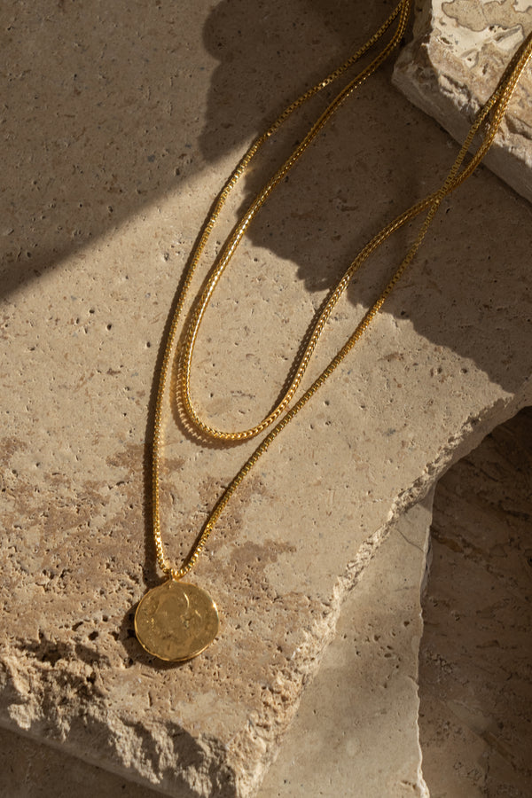 Gold Layered Pendant Necklace