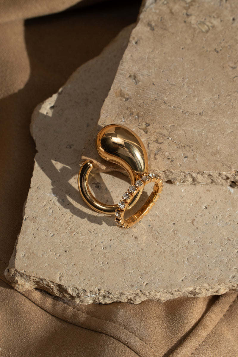 Gold Ria Ring Set