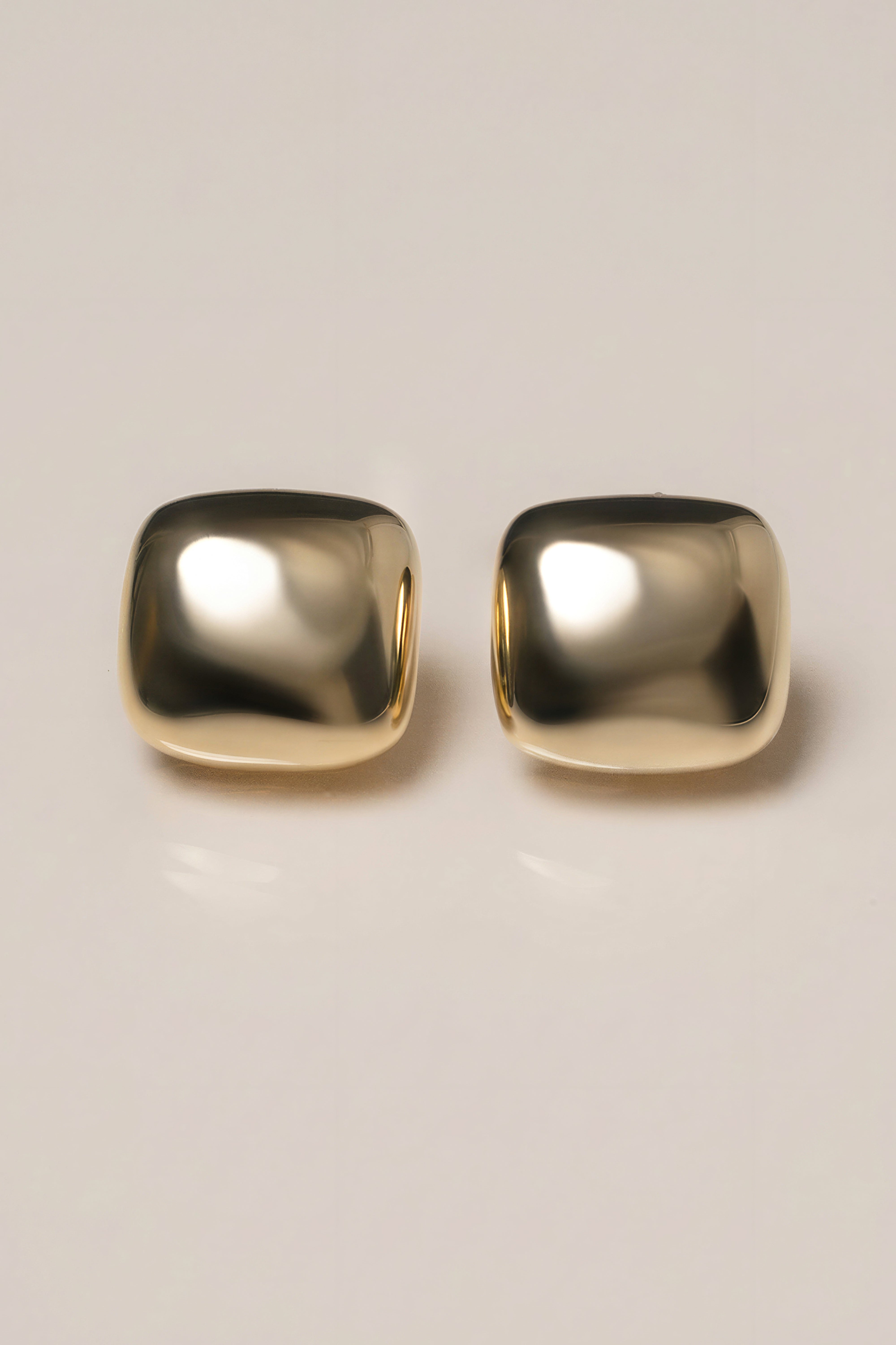Gold Nina Squared Earrings