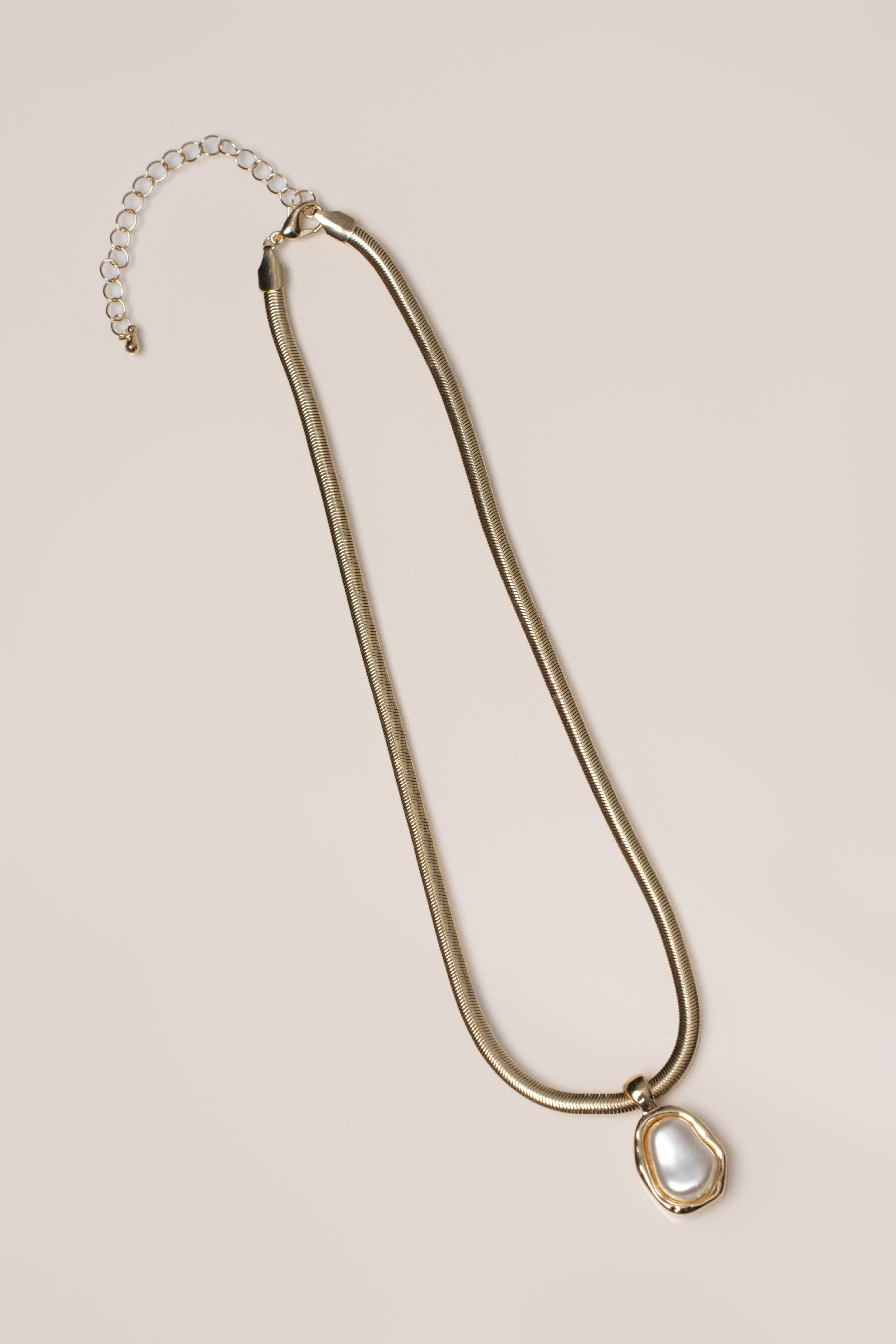 Gold  Lunara Pearl Necklace - JLUXLABEL