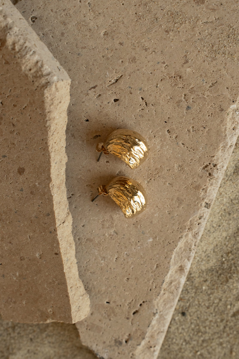 Gold Ariel Earrings - JLUXLABEL