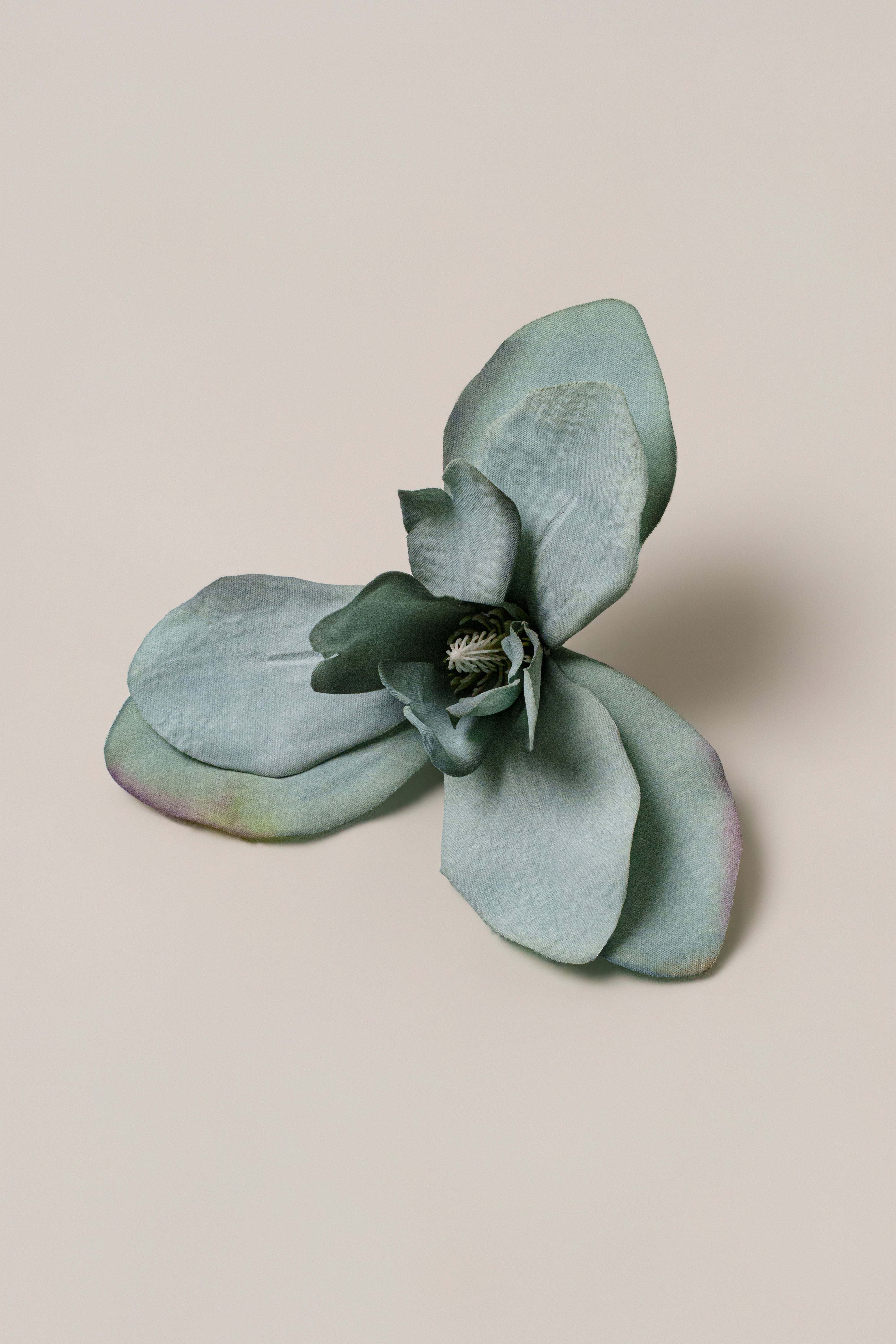JLUXLABEL Sage Coastal Orchid hair clip from accessories collection, featuring a floral design and elegant styling.
