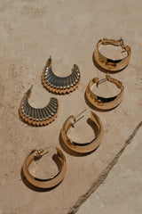 Gold Natti Earrings Set