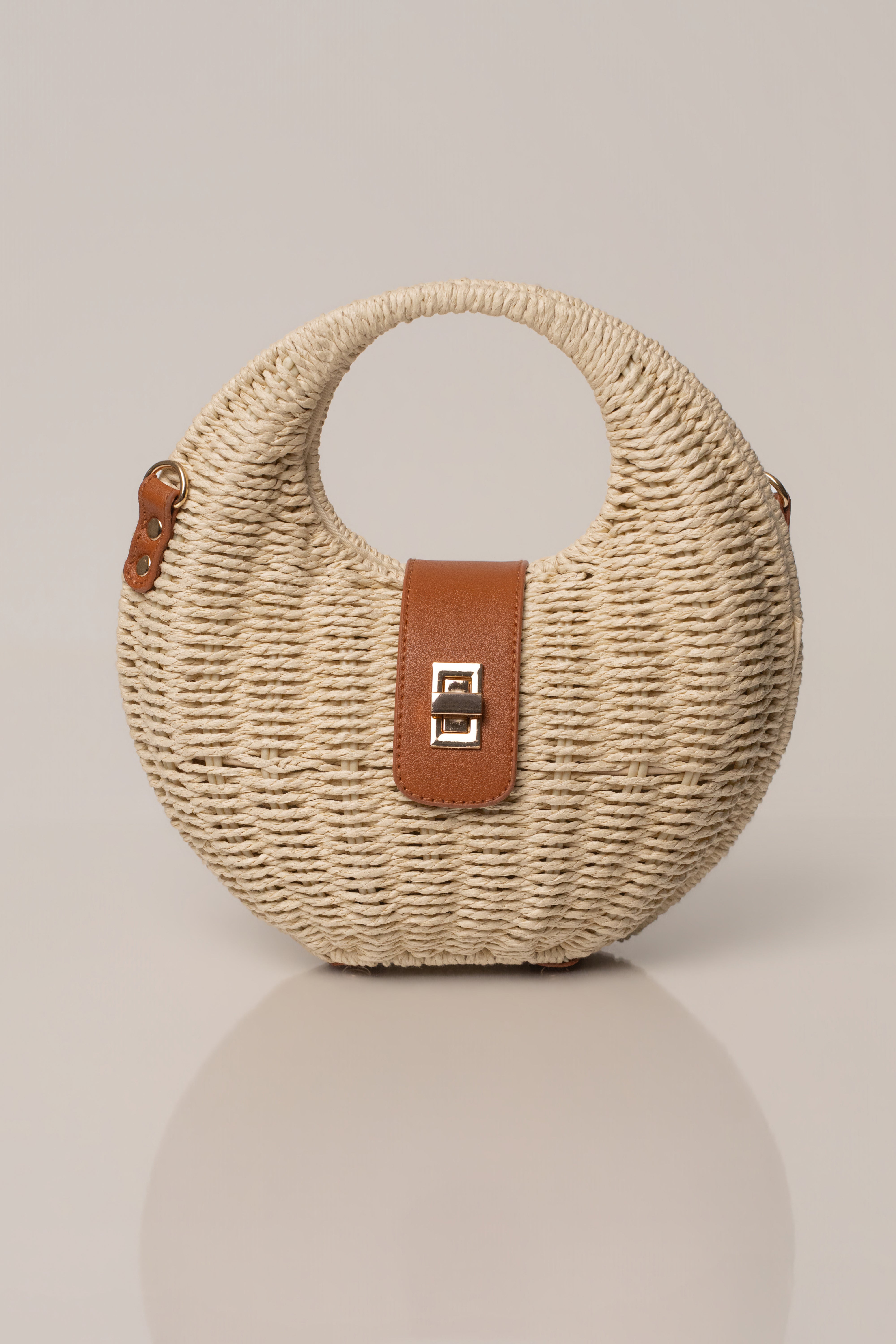 Beige Coastal Escape Handbag