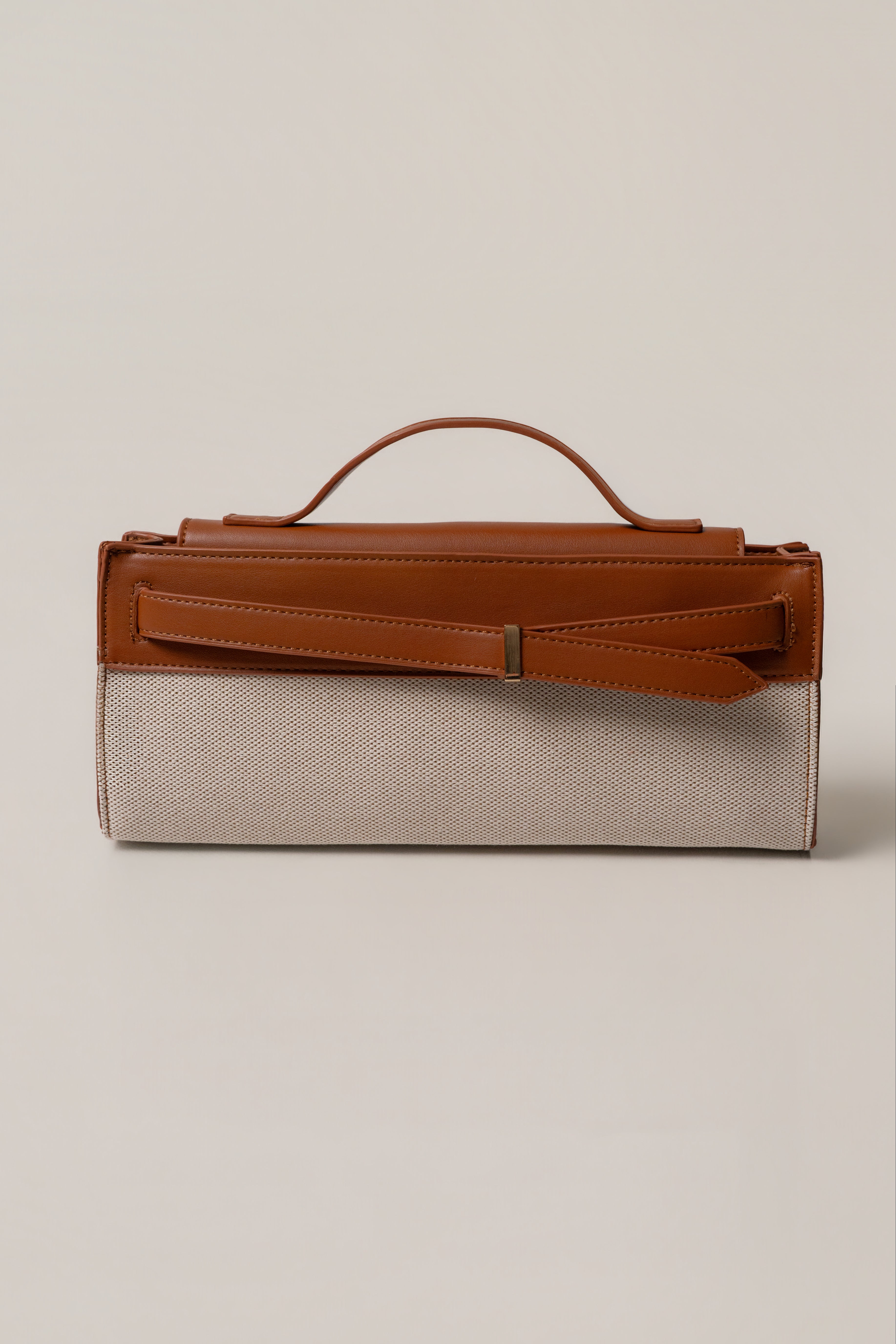 Ivory Windsor canvas handbag by JLUXLABEL, stylish accessories with a sleek design and sturdy handles for everyday use.