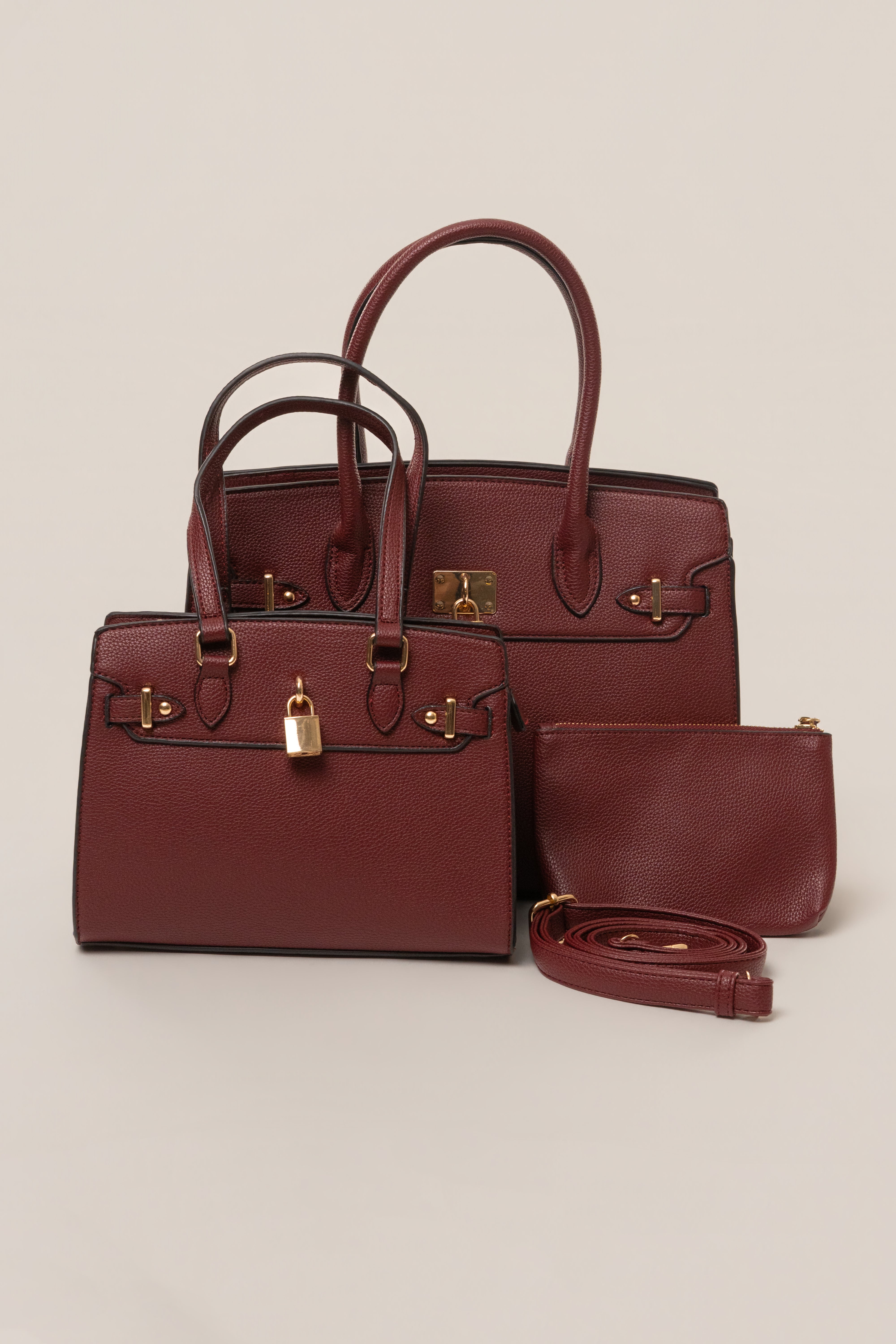 Burgundy Alva Handbag - JLUXLABEL