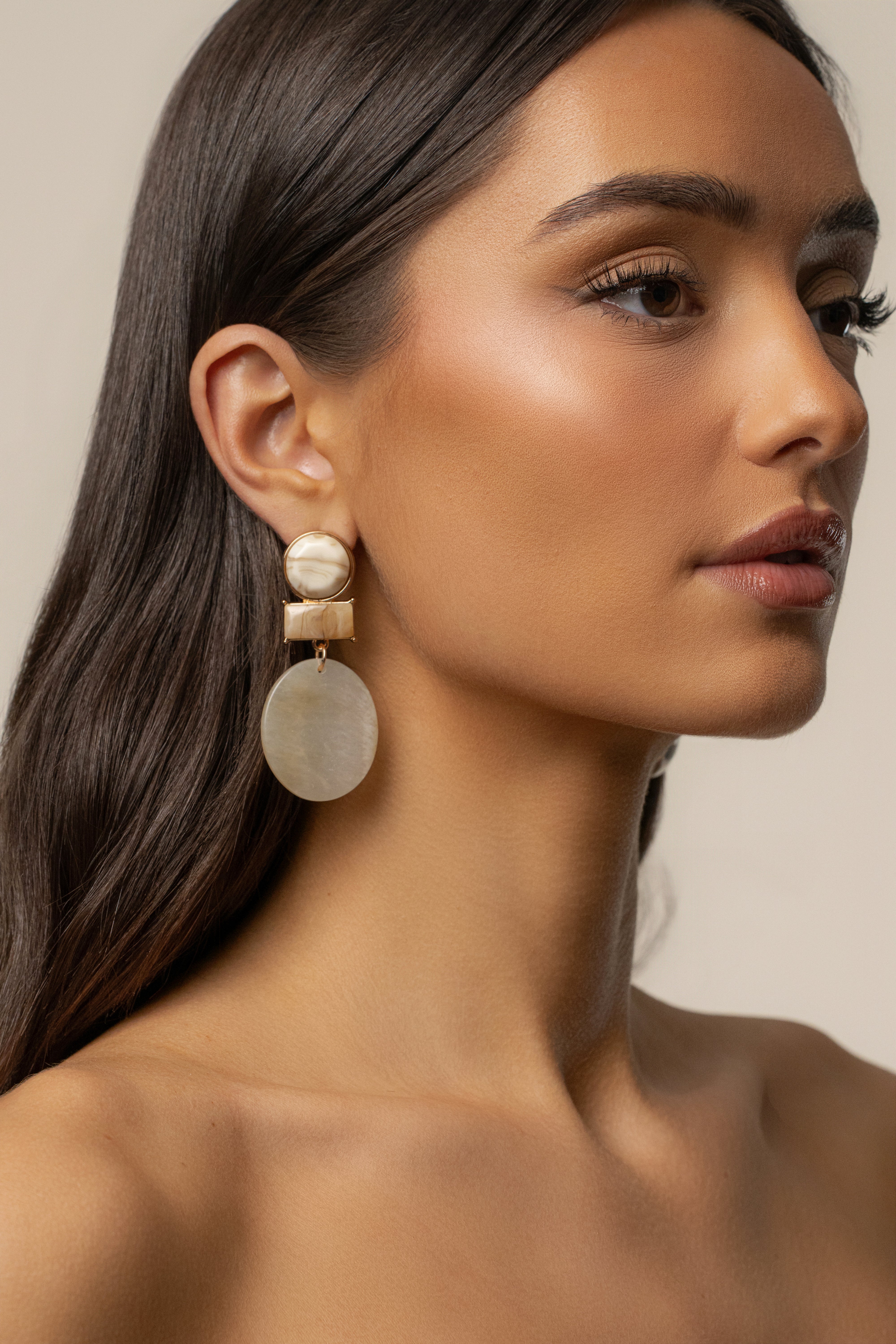 Gold  Escape Dangle Earrings - JLUXLABEL