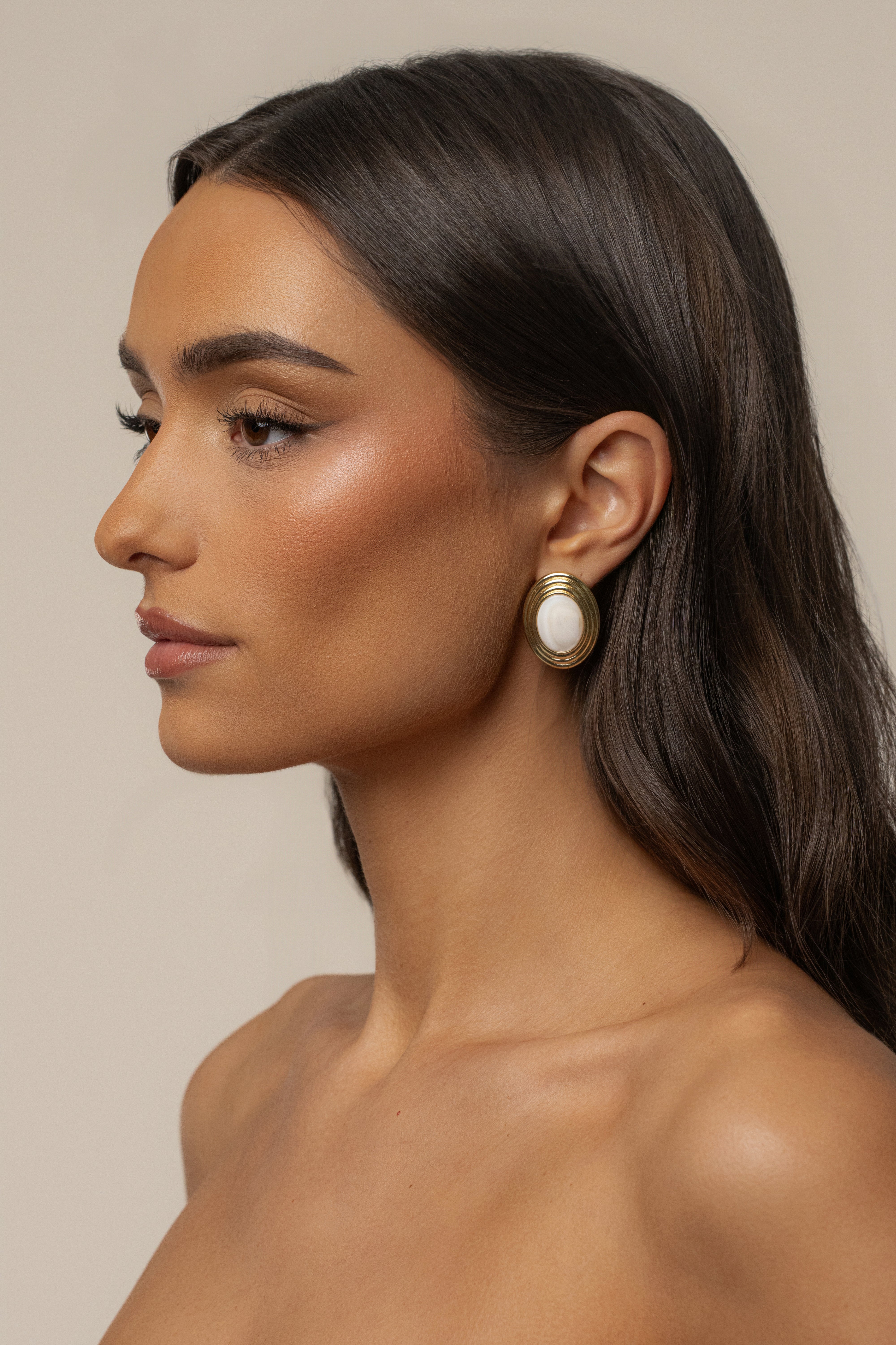 Gold Imperial Pearl Earrings - JLUXLABEL