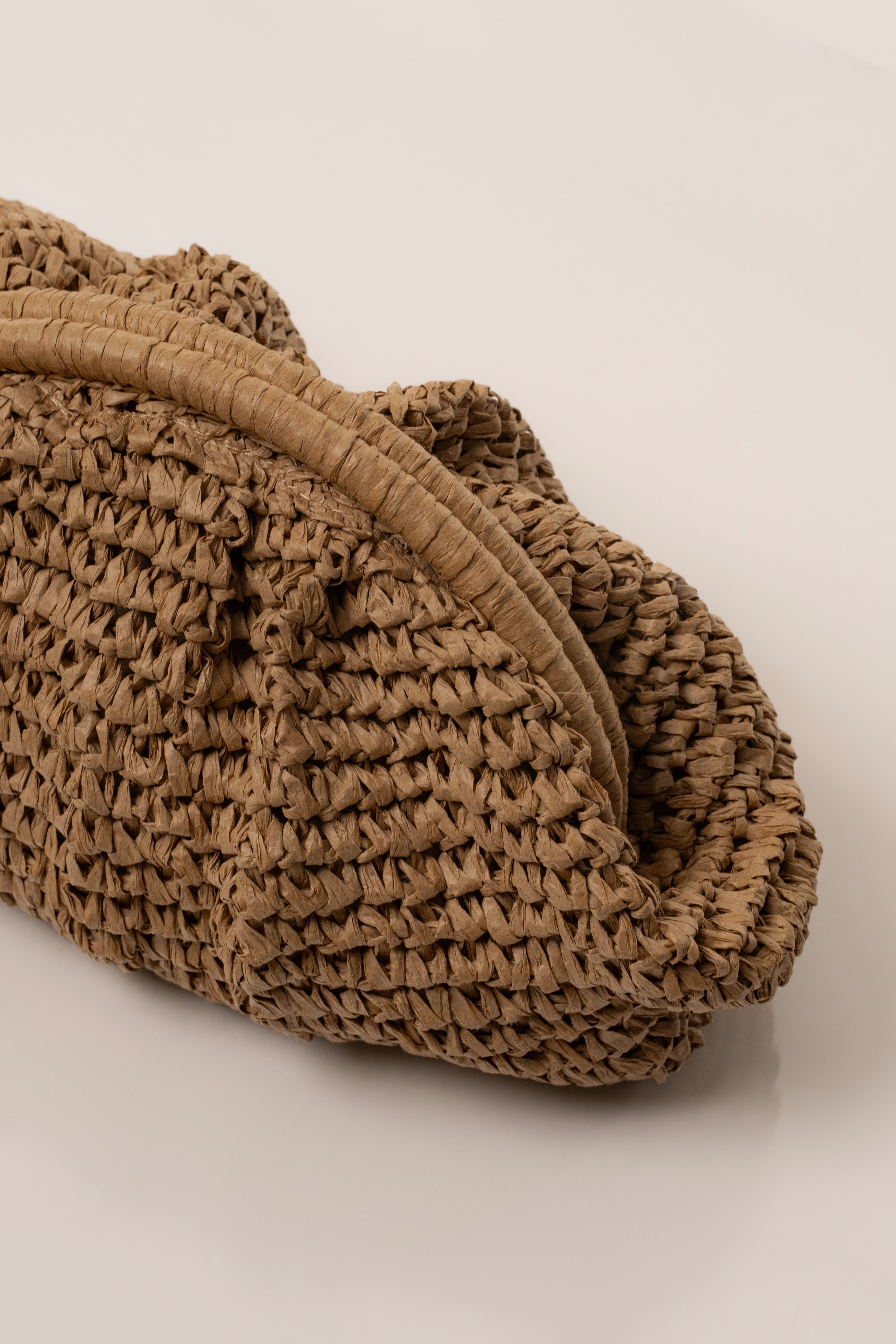 Beige Luna Straw Crossbody Bag - JLUXLABEL